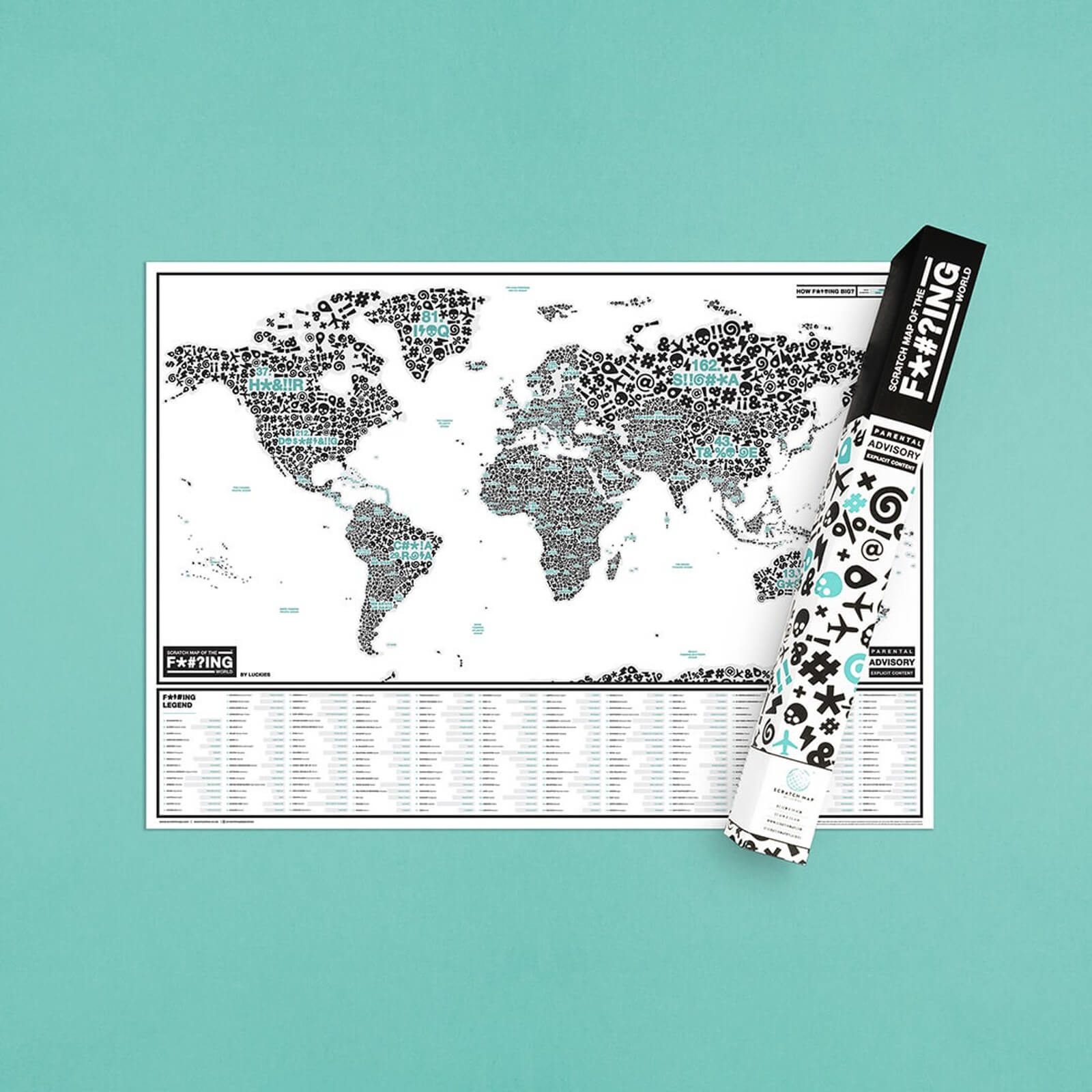 Sweary Scratch Map