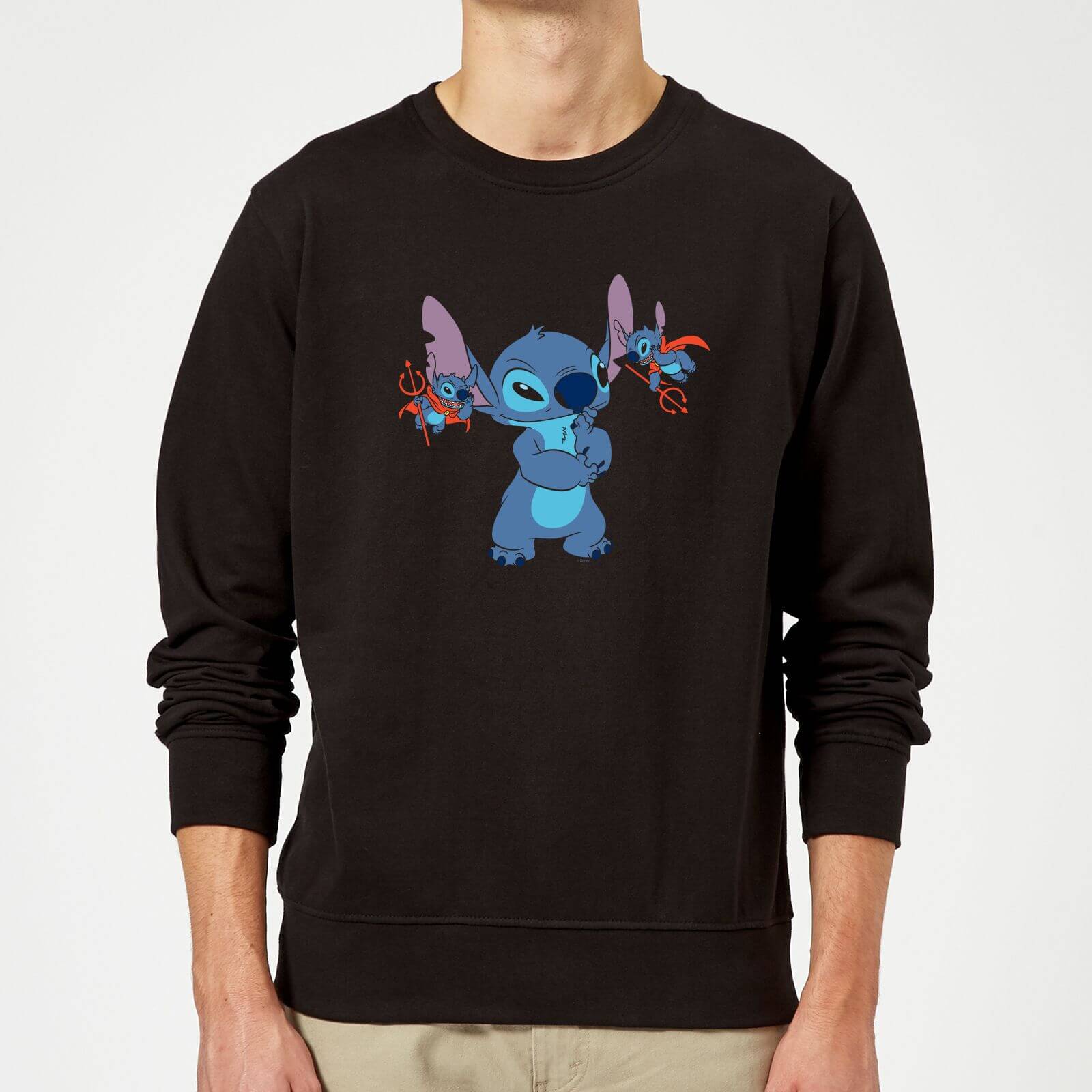 Felpa Disney Lilo And Stitch Little Devils - Nero - L