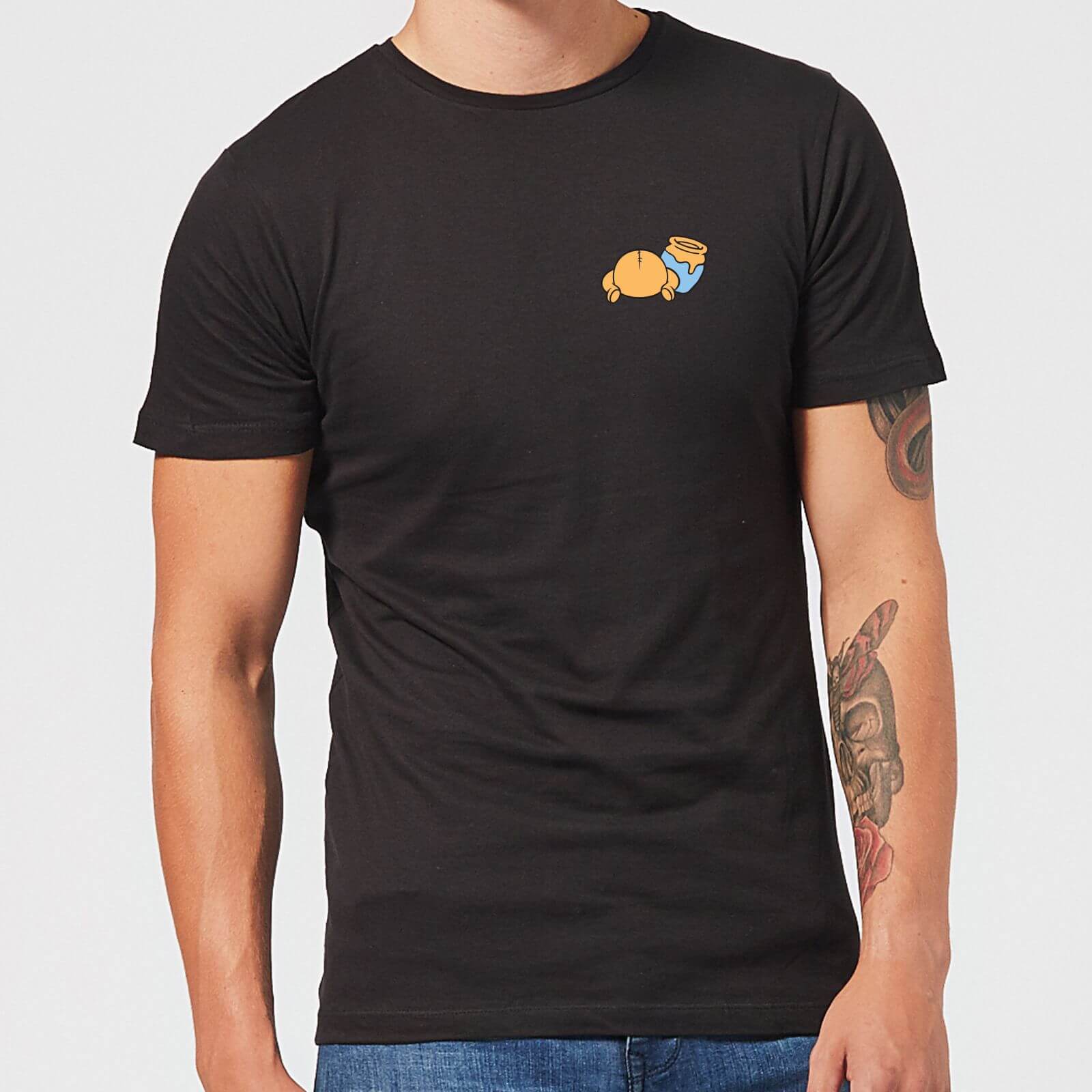 Disney Winnie The Pooh Backside Men's T-Shirt - Black - S