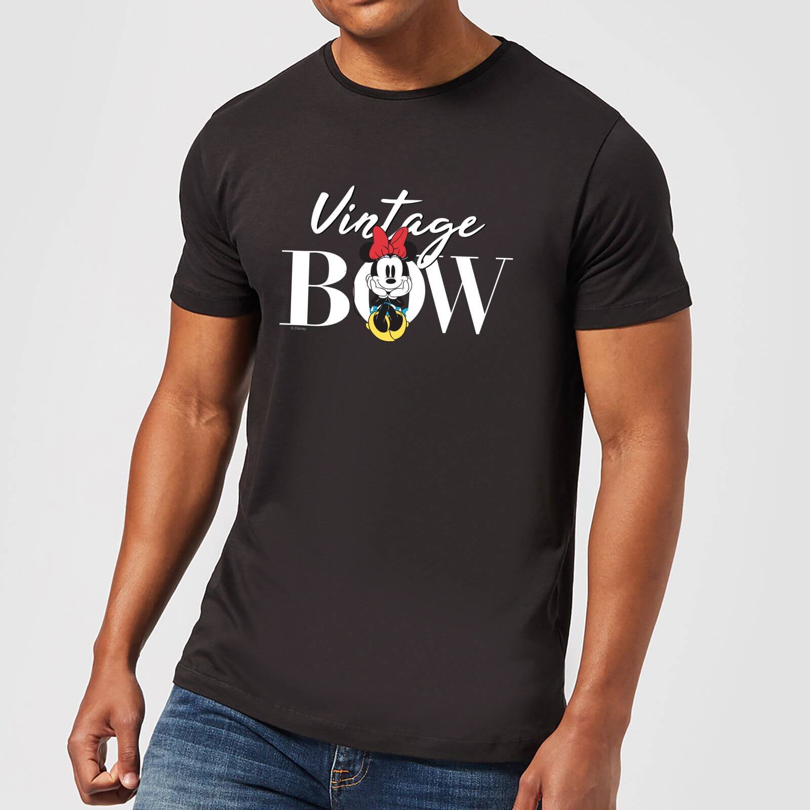 

Disney Minnie Mouse Vintage Bow Men's T-Shirt - Black - L - Nero