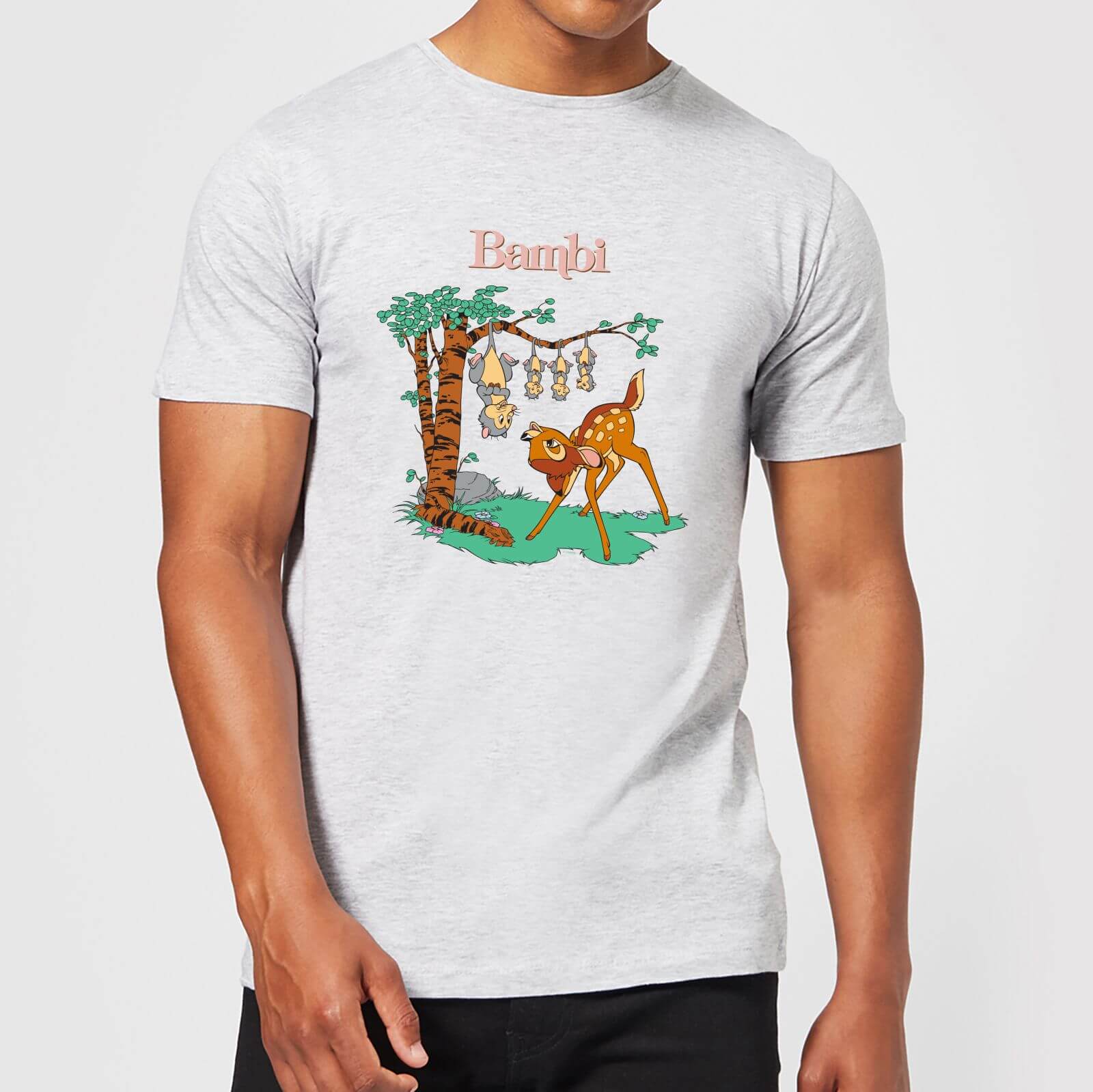 

Disney Bambi Tilted Up Men's T-Shirt - Grey - M - Gris