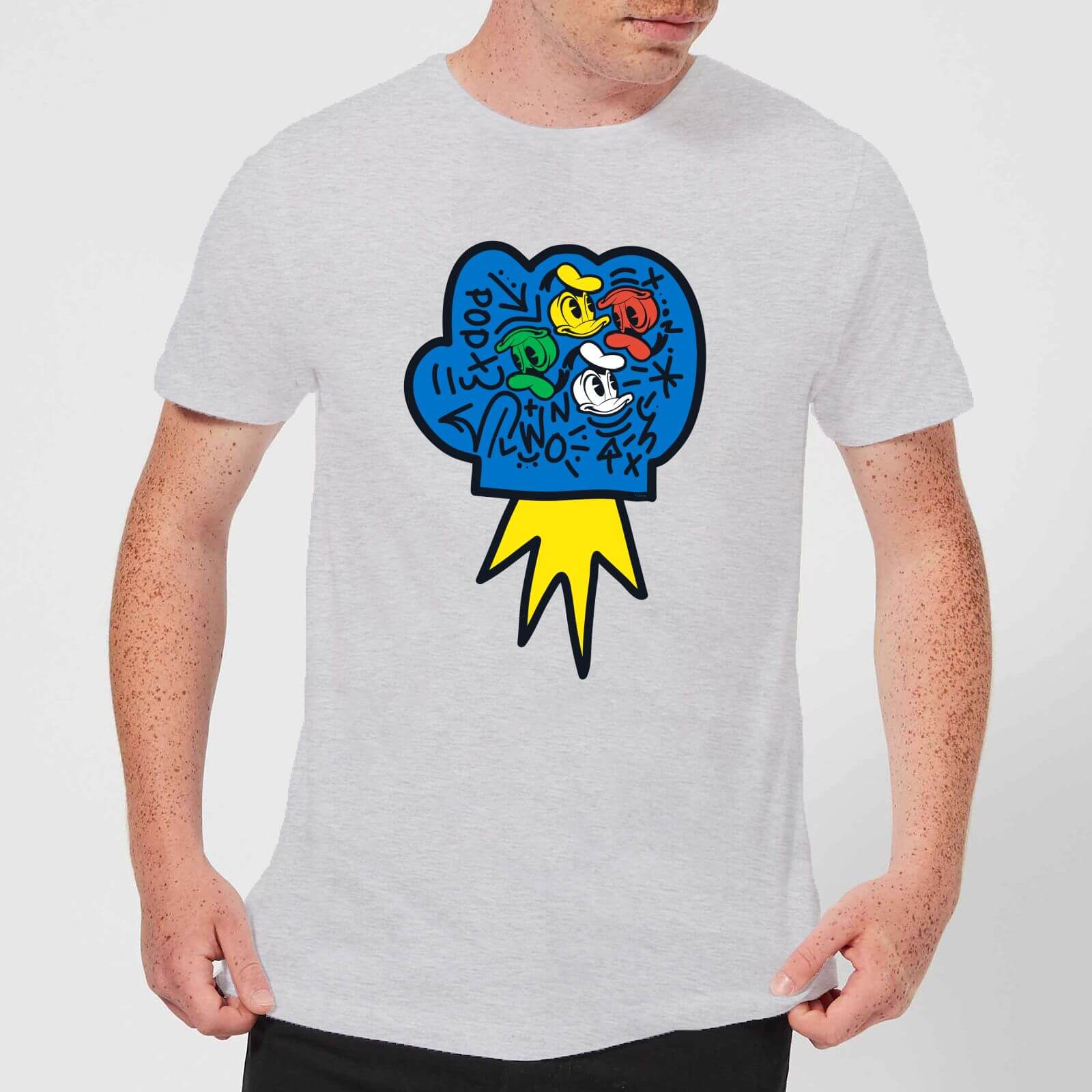 

Donald Duck Pop Fist Men's T-Shirt - Grey - XS