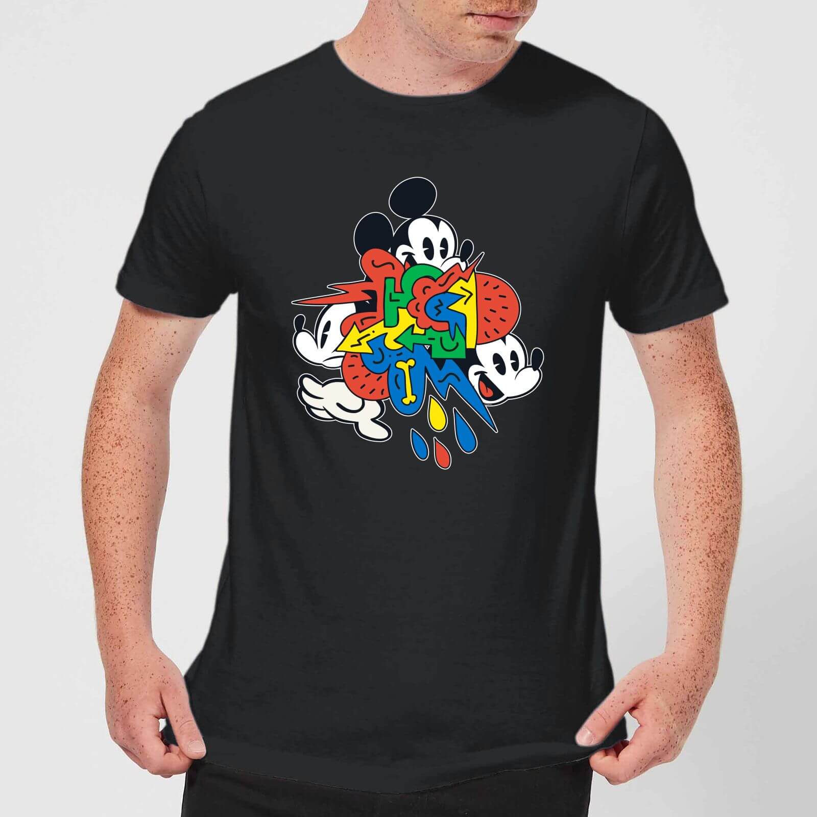 

Disney Mickey Mouse Vintage Arrows Men's T-Shirt - Black - XL
