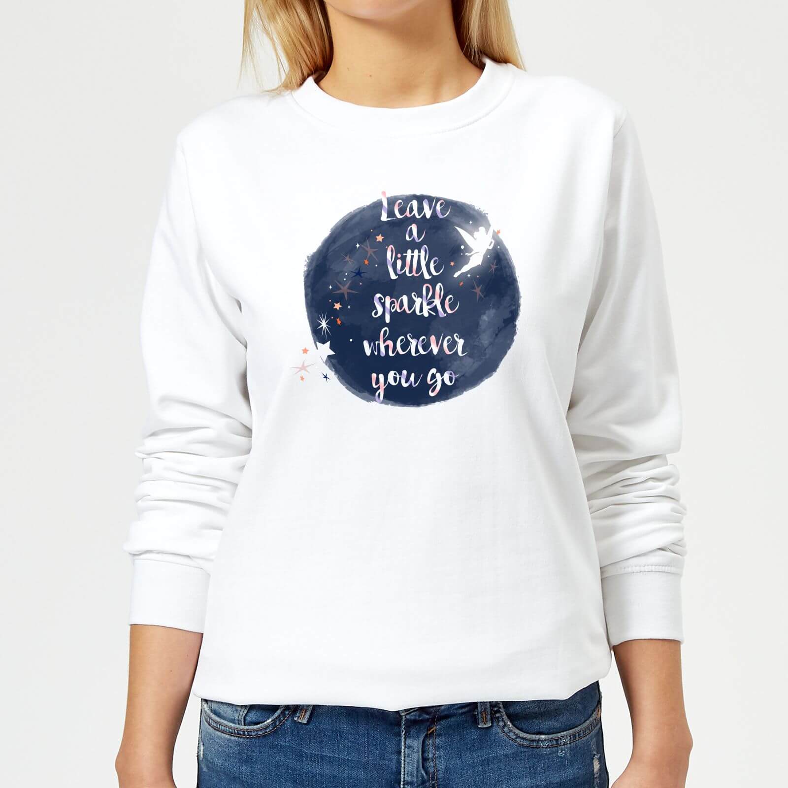 Disney Leave A Little Sparkle Women's Sweatshirt - White - XS