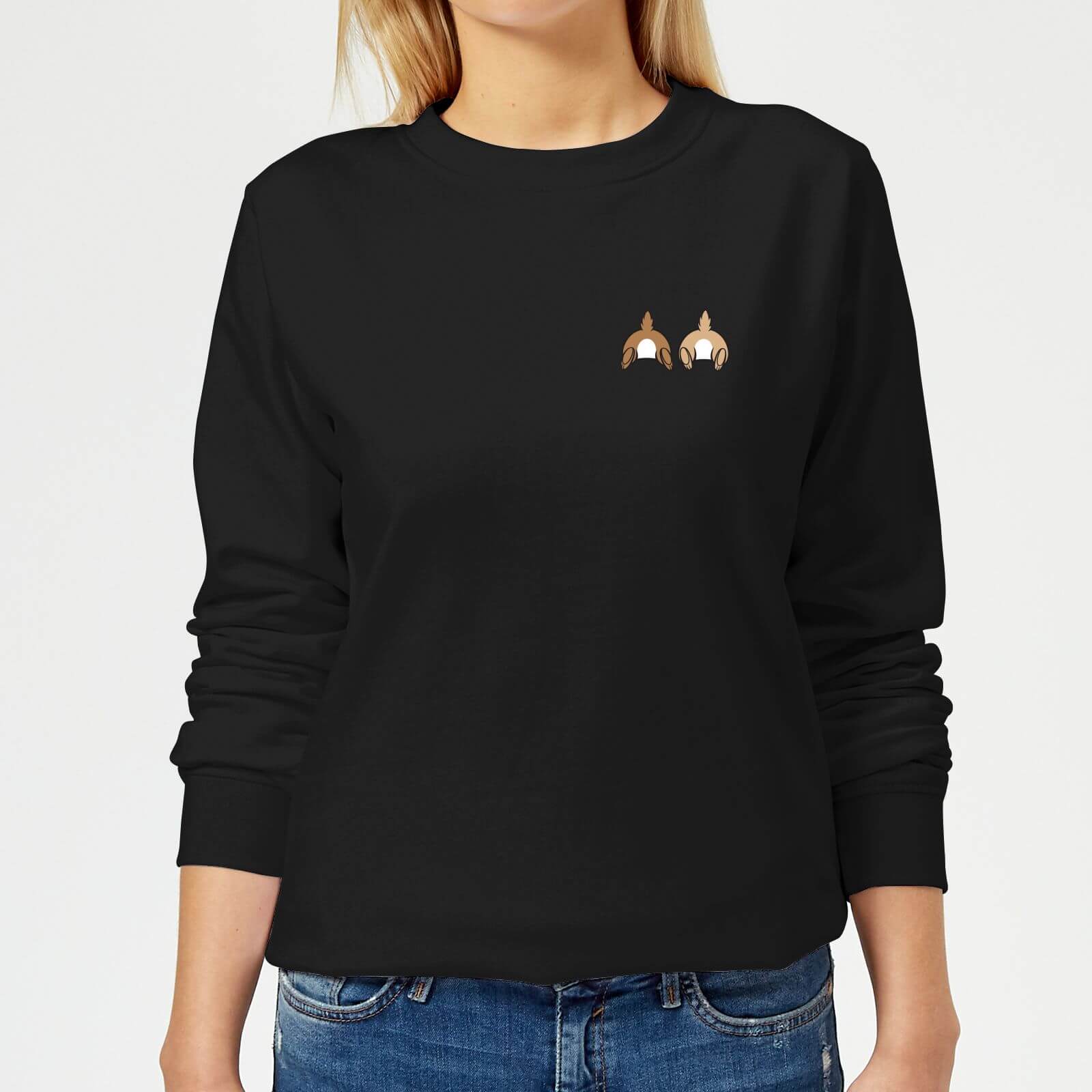 

Disney Chip And Dale Backside Women's Sweatshirt - Black - XL