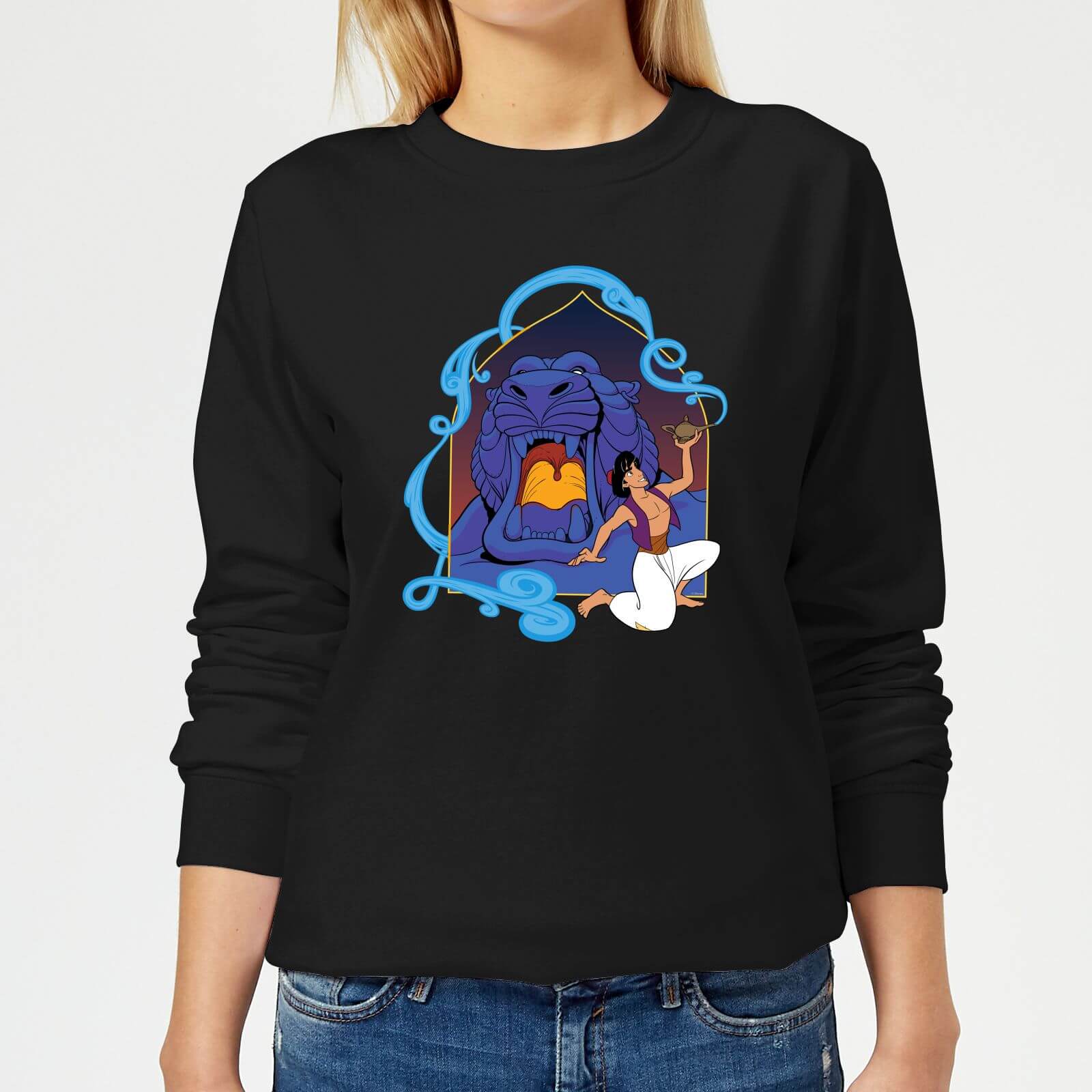 Disney Aladdin Cave Of Wonders Women's Sweatshirt - Black - XS