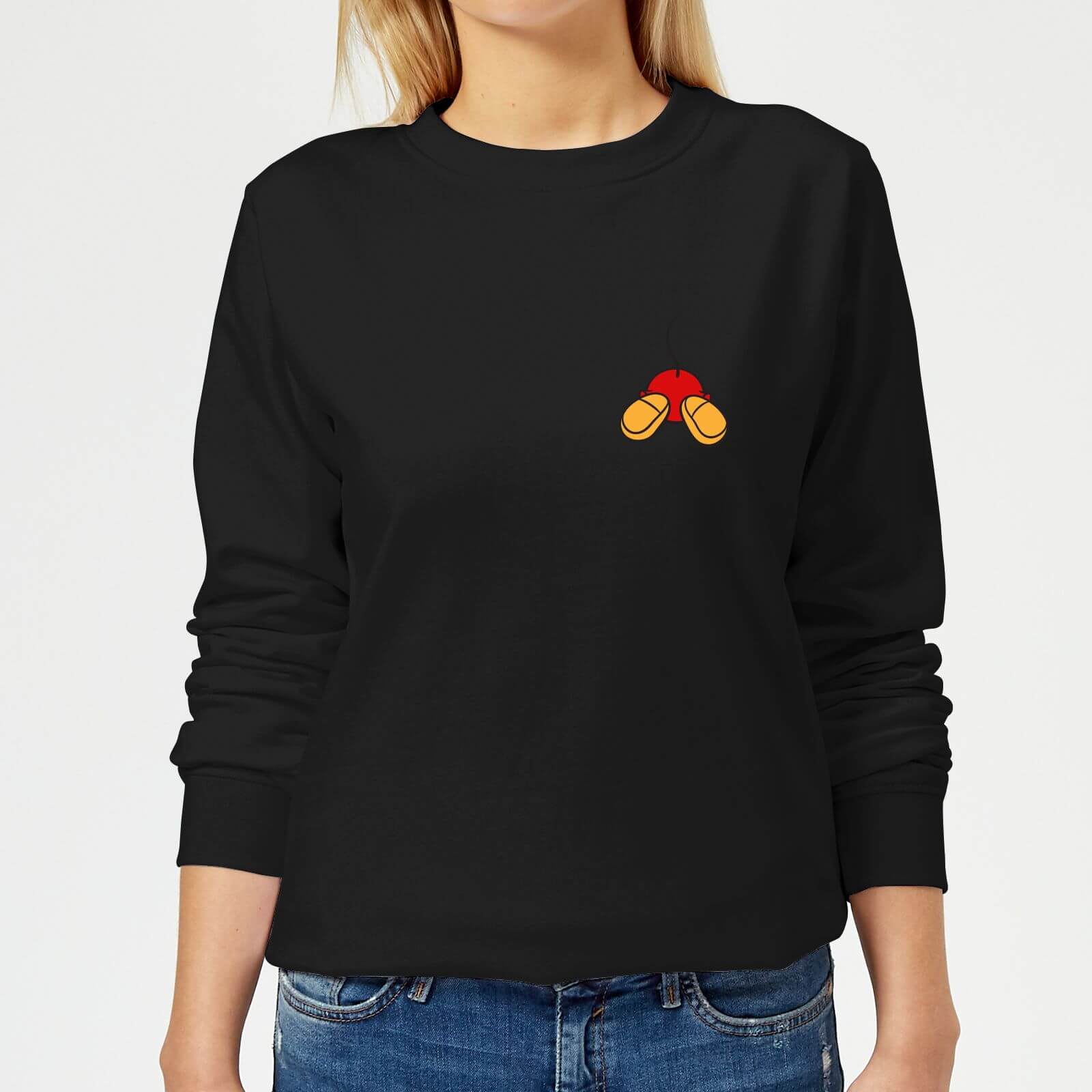 Disney Mickey Mouse Backside Women's Sweatshirt - Black - S