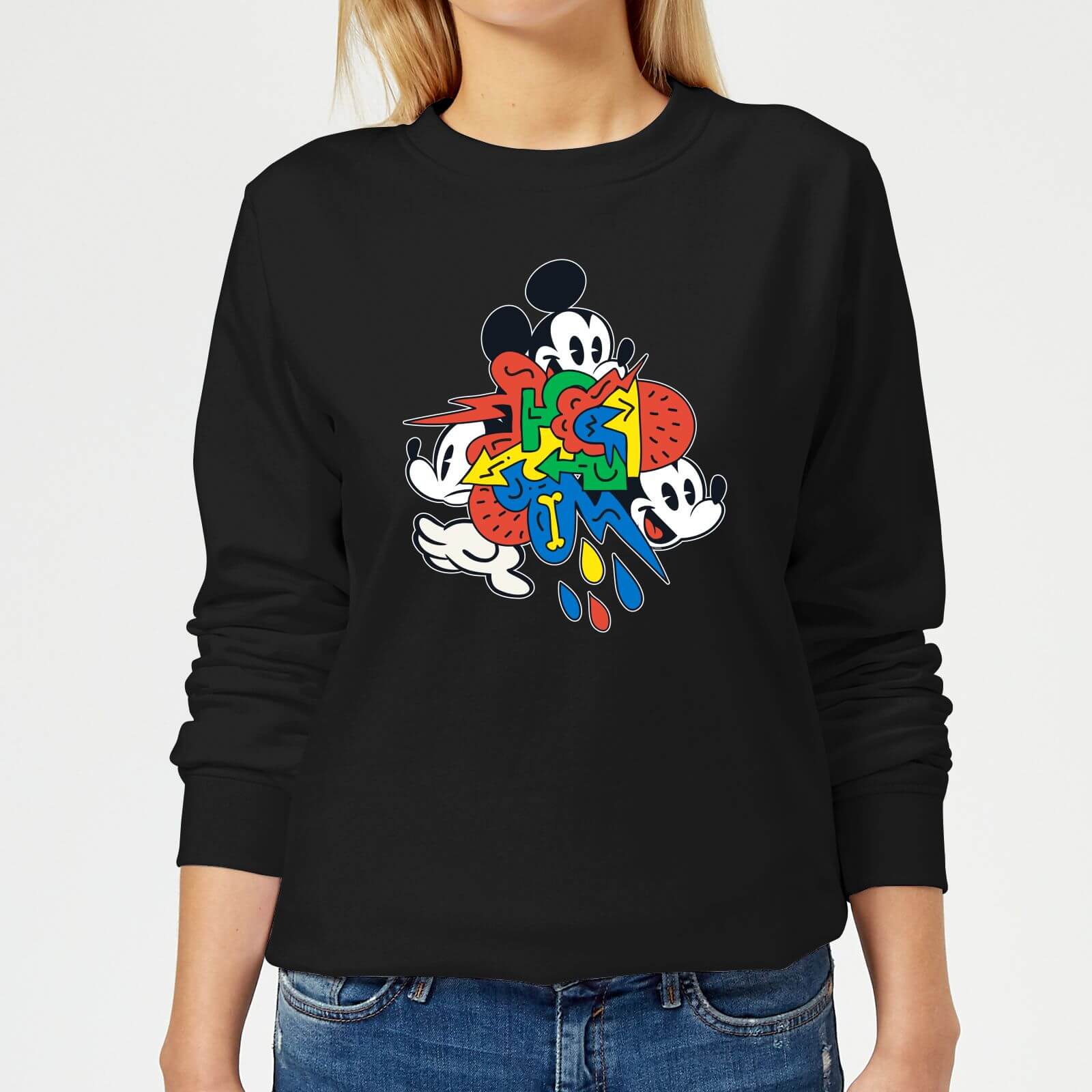 

Disney Mickey Mouse Vintage Arrows Women's Sweatshirt - Black - XS