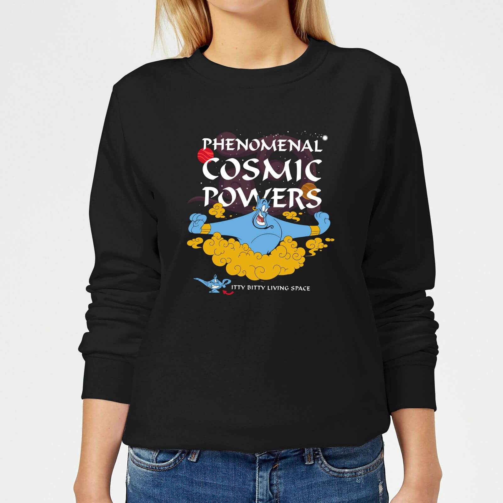 Disney Aladdin Phenomenal Cosmic Power Women's Sweatshirt - Black - XS