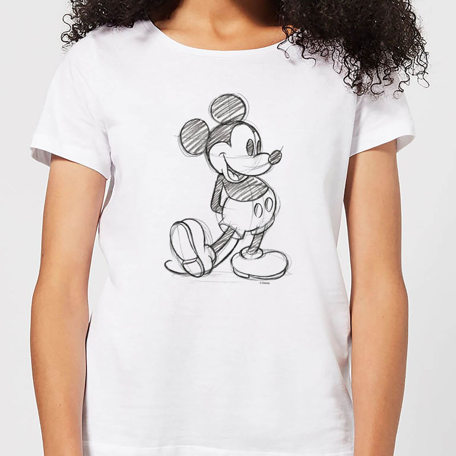 

Disney Mickey Mouse Sketch Women's T-Shirt - White - XL