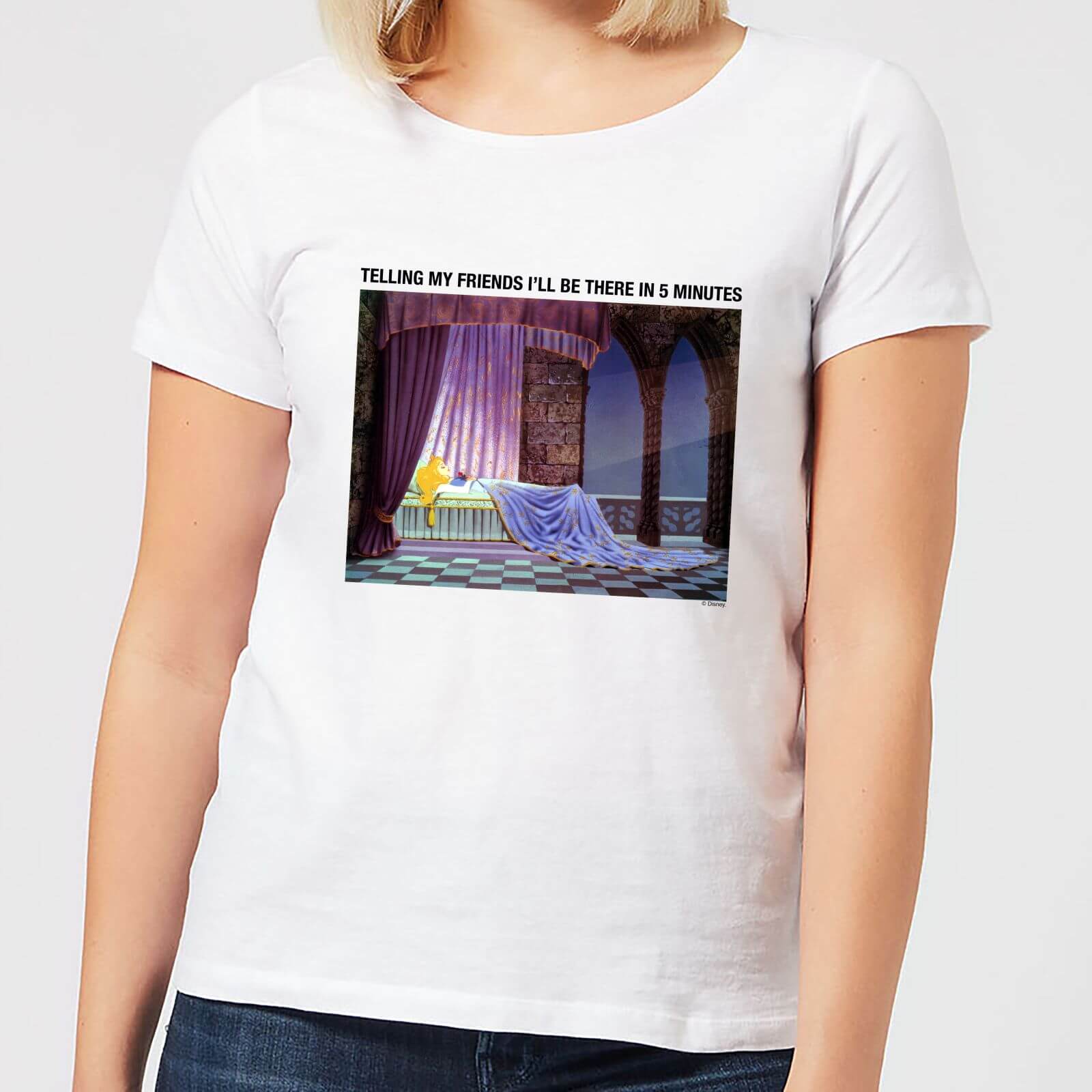 

Disney Sleeping Beauty I'll Be There In Five Women's T-Shirt - White - XL