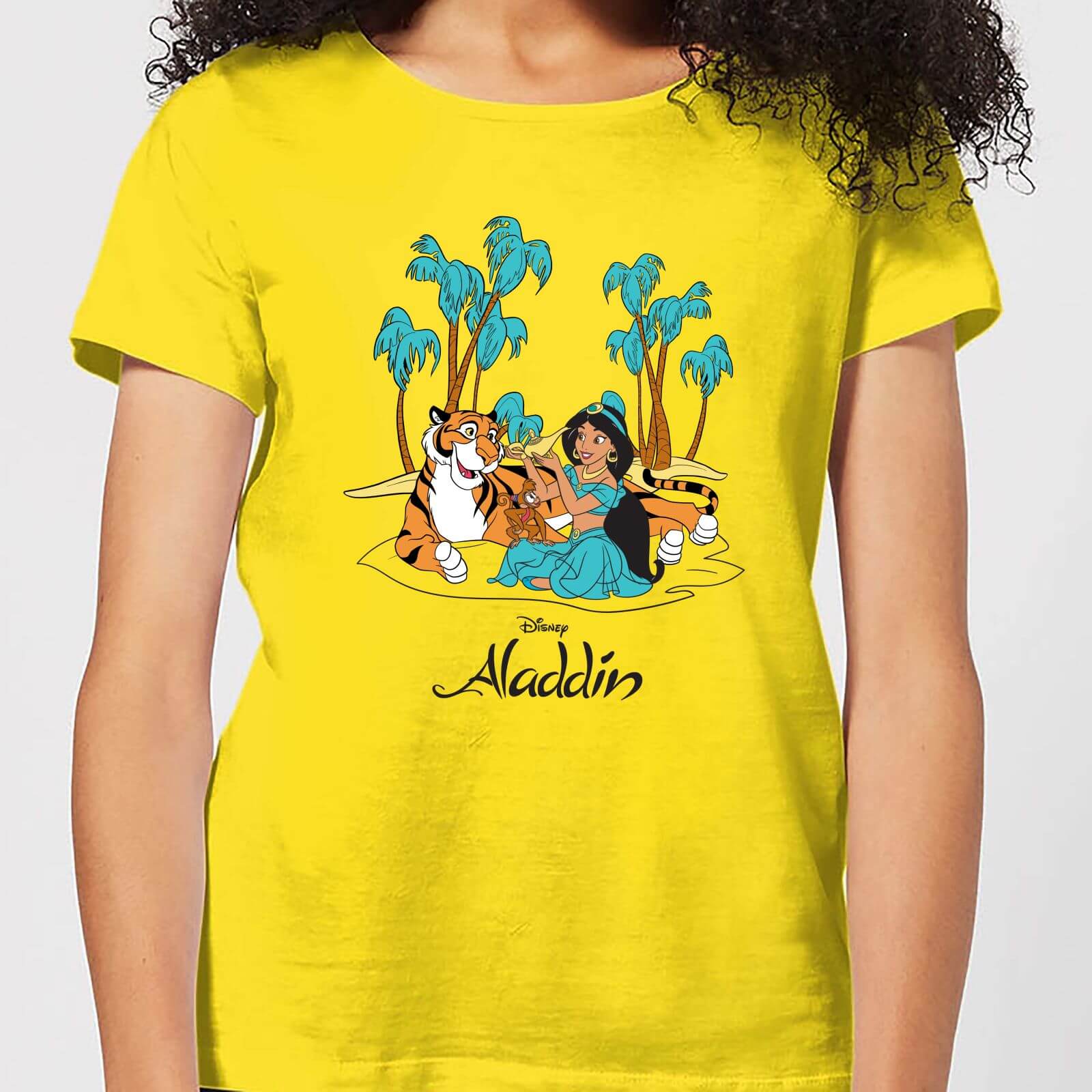 Disney Aladdin Princess Jasmine Women's T-Shirt - Yellow - XXL