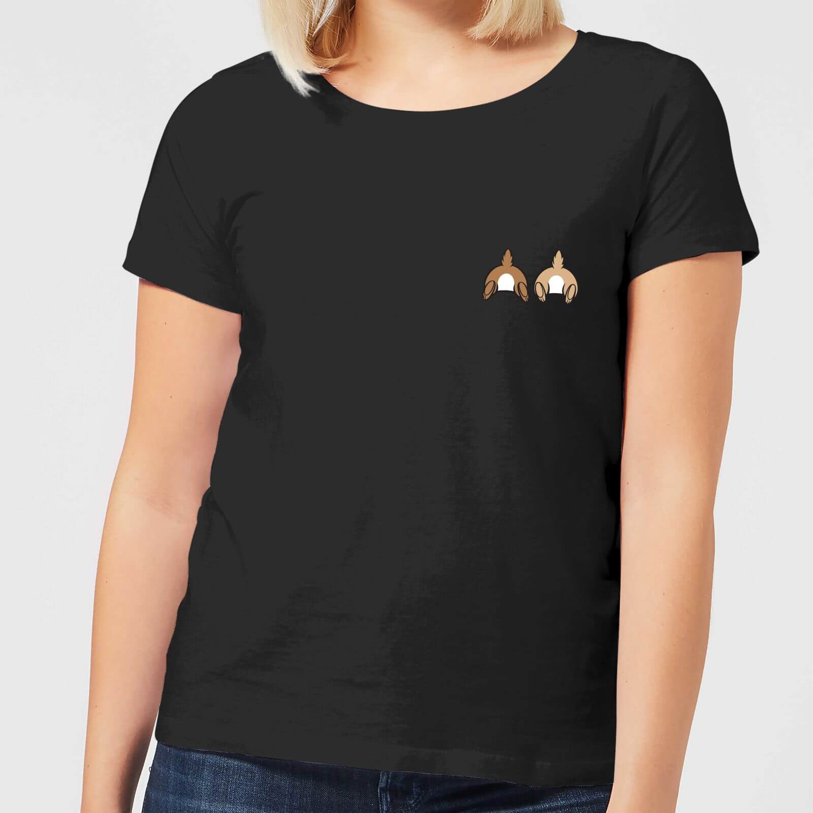 

Disney Chip And Dale Backside Women's T-Shirt - Black - M