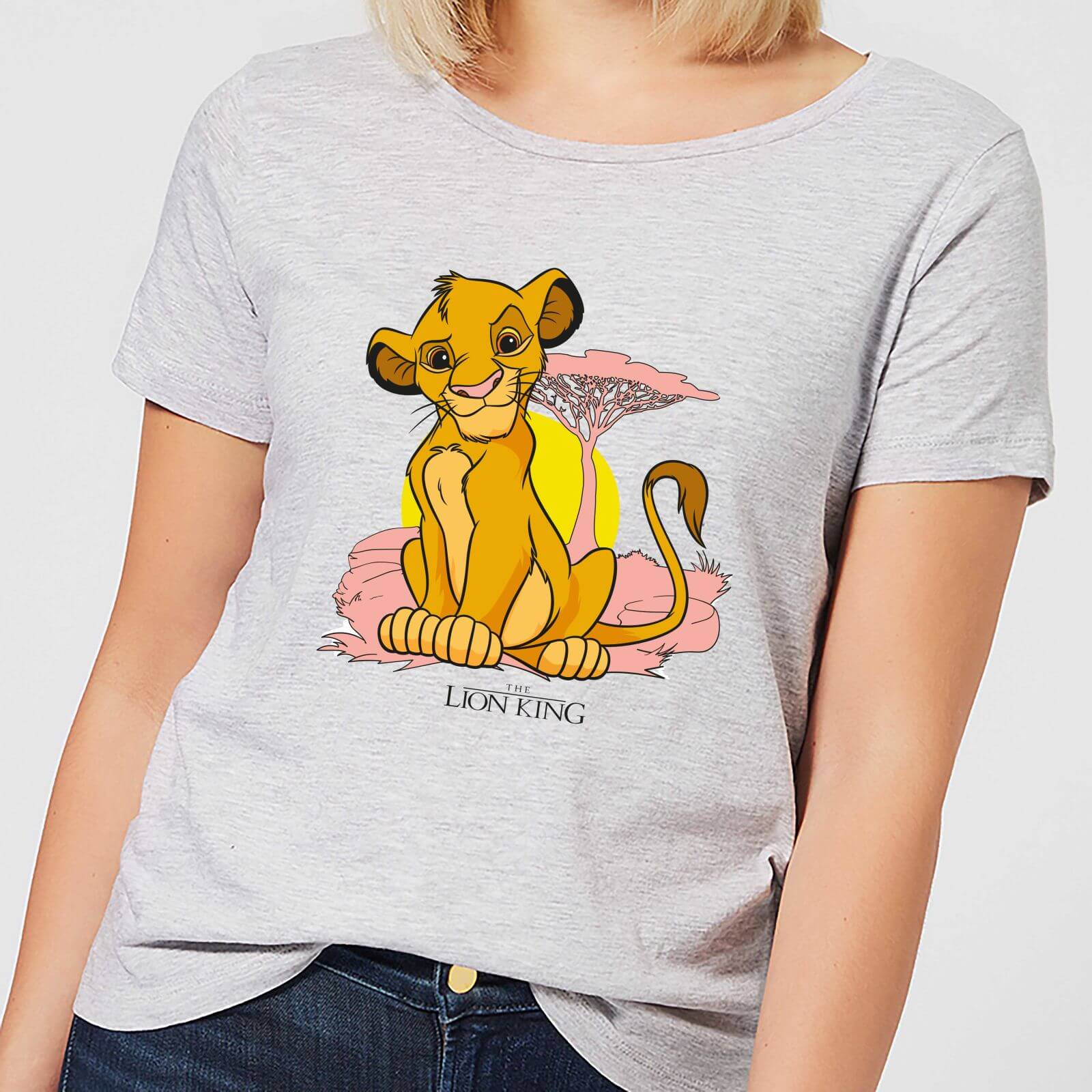 Disney Lion King Simba Pastel Women's T-Shirt - Grey - M