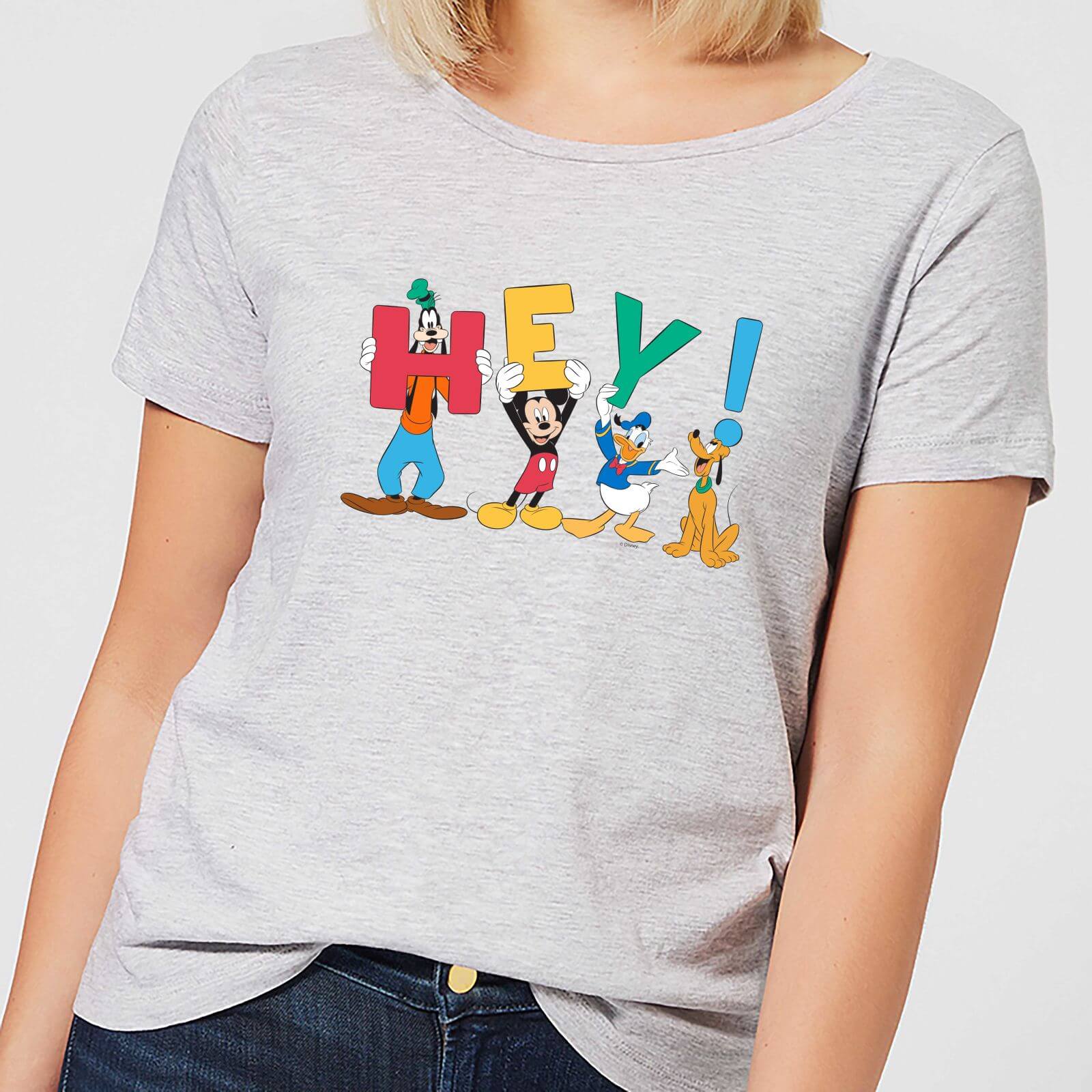 Disney Mickey Mouse Hey! Women's T-Shirt - Grey - XS - Grey