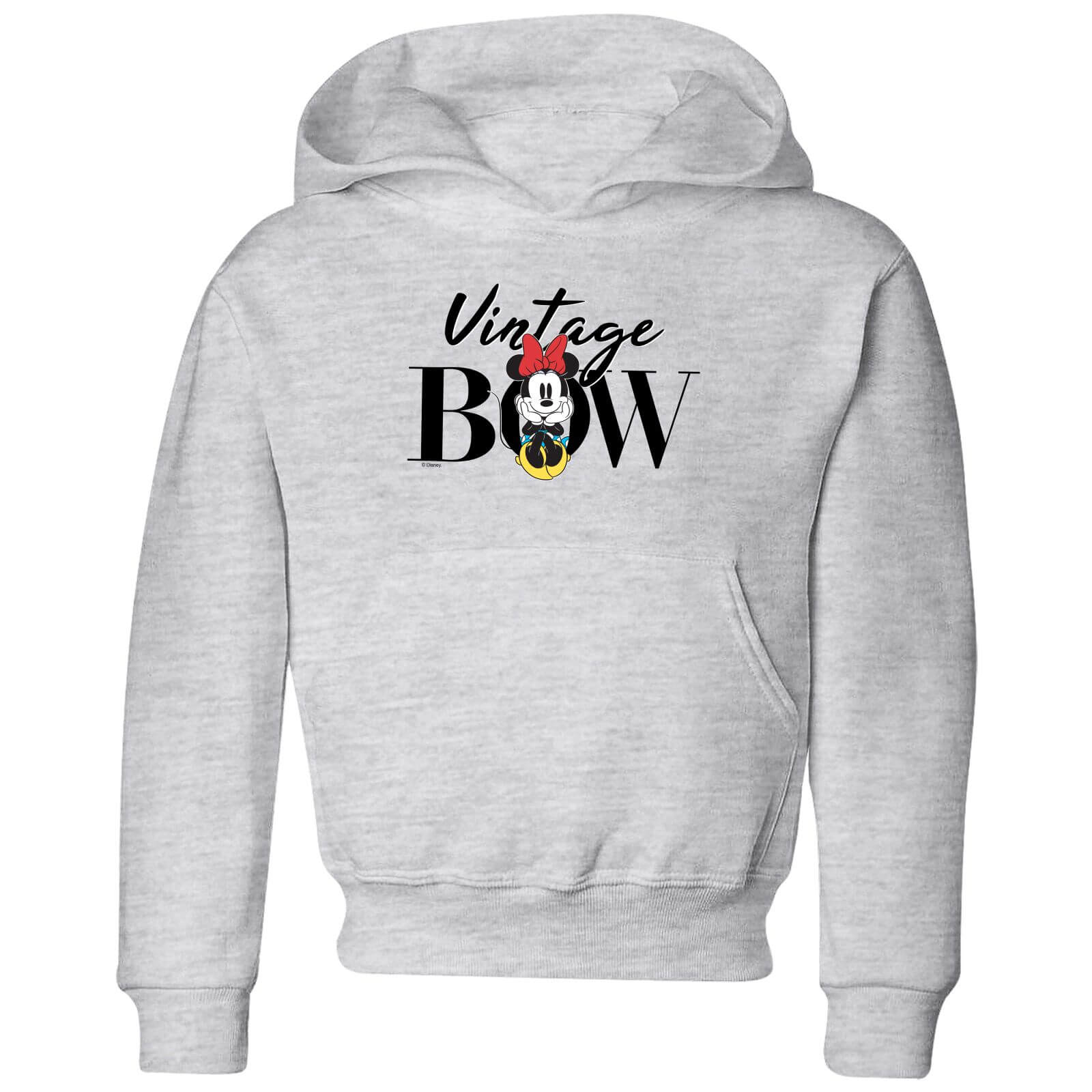 

Disney Minnie Mouse Vintage Bow Kids' Hoodie - Grey - 3-4 Anni - Grigio