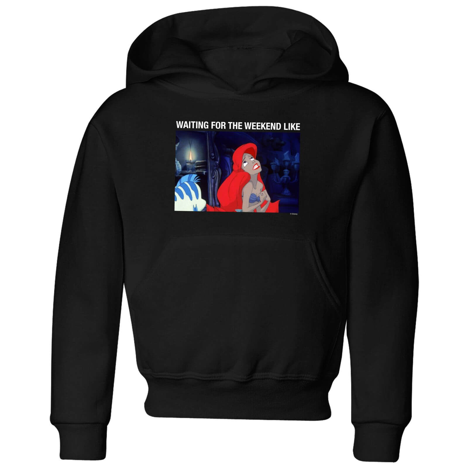 

Disney The Little Mermaid Weekend Wait Kids' Hoodie - Black - 5-6 Anni - Nero