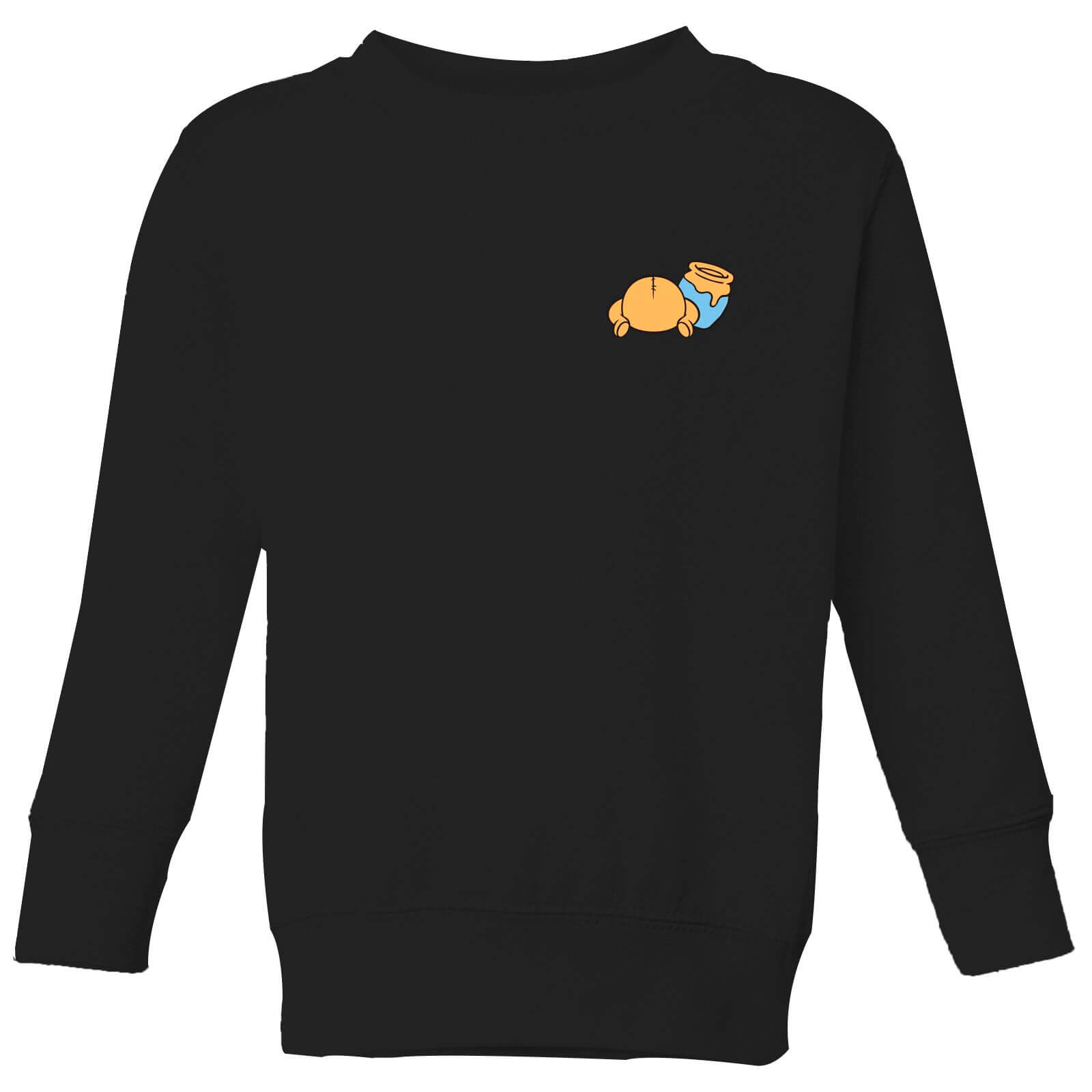 Disney Winnie The Pooh Backside Kinder Sweatshirt - Schwarz - 5-6 Jahre