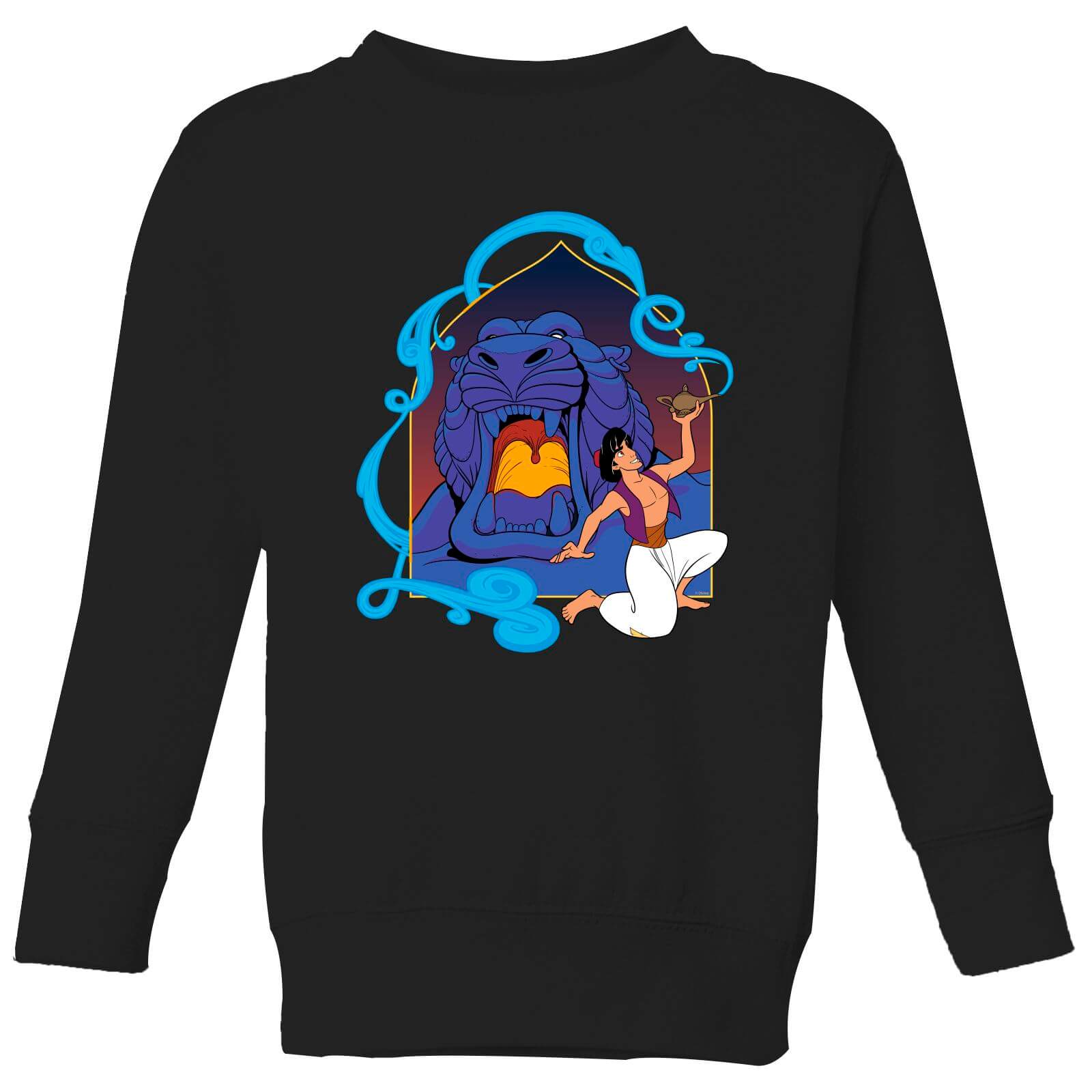 Disney Aladdin Cave Of Wonders Kids' Sweatshirt - Black - 9-10 Years - Black