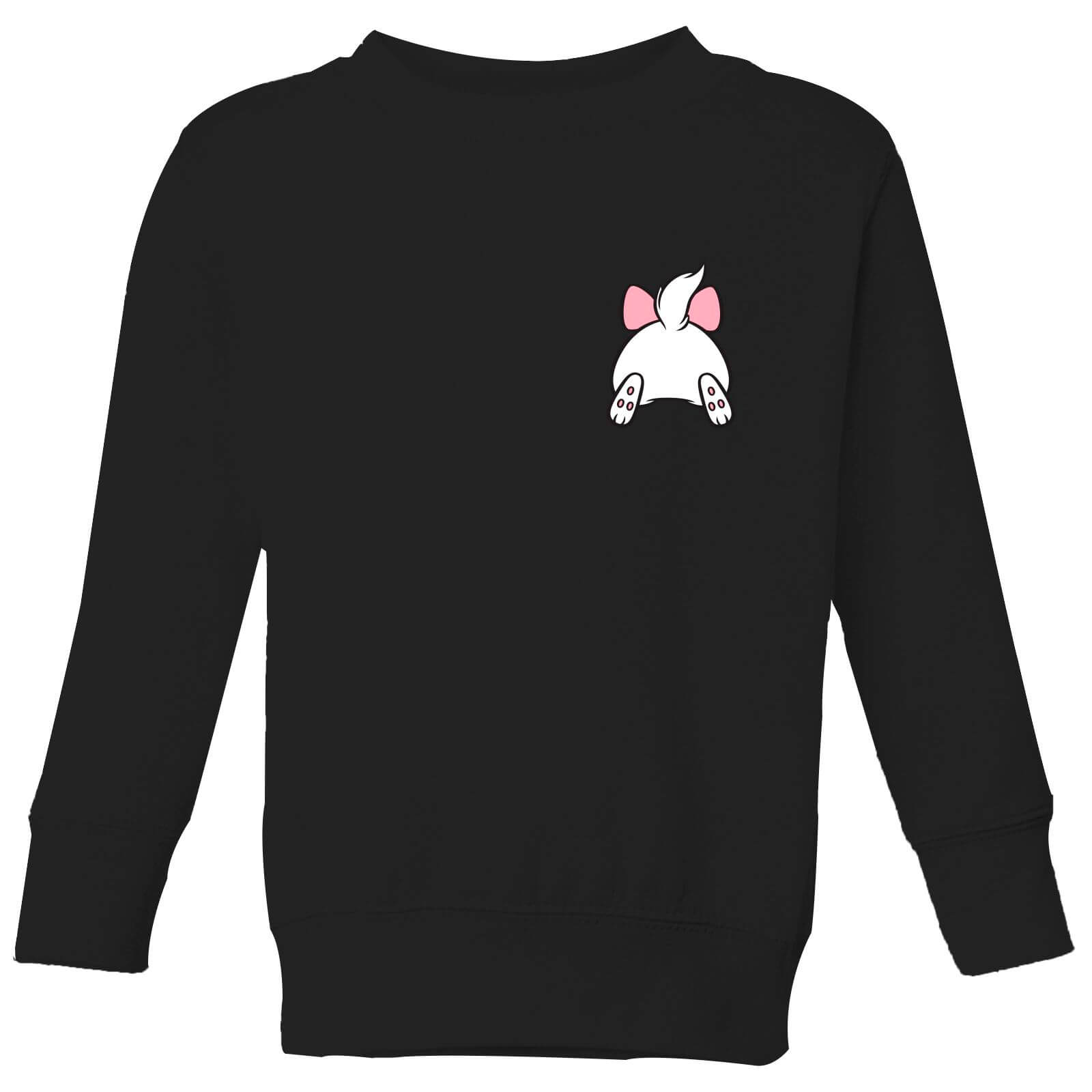 Disney Marie Backside Kids' Sweatshirt - Black - 5-6 ans