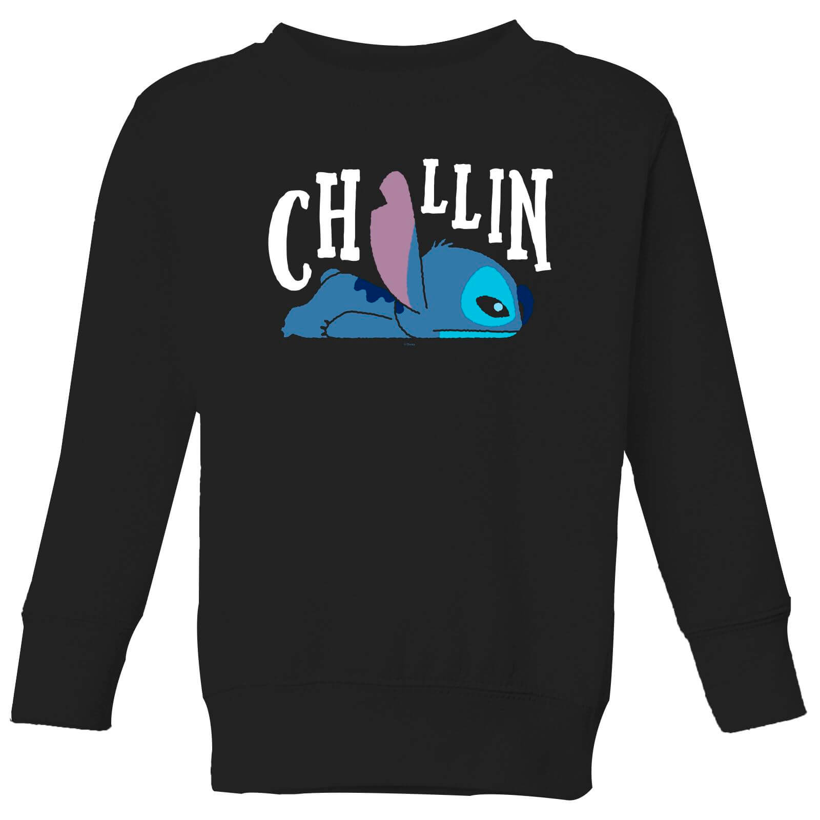 Disney Lilo And Stitch Chillin Kids%27 Sweatshirt - Black - 9-10 Years