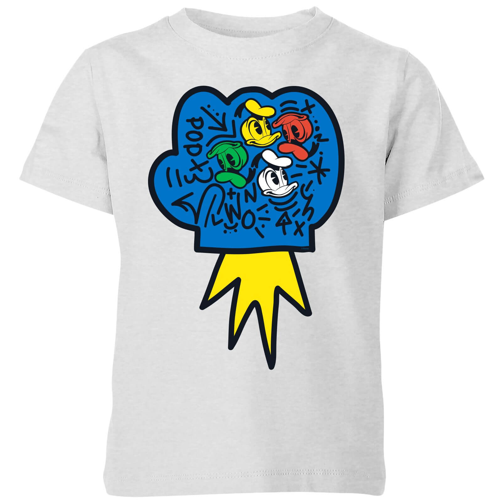 

Donald Duck Pop Fist Kids' T-Shirt - Grey - 3-4 Anni - Grigio