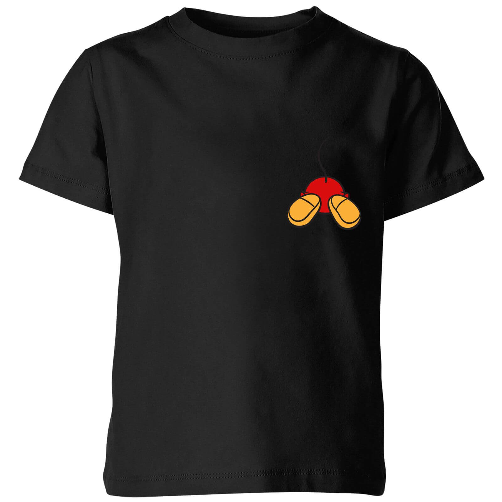Disney Mickey Mouse Backside Kids' T-Shirt - Black - 3-4 Years - Black