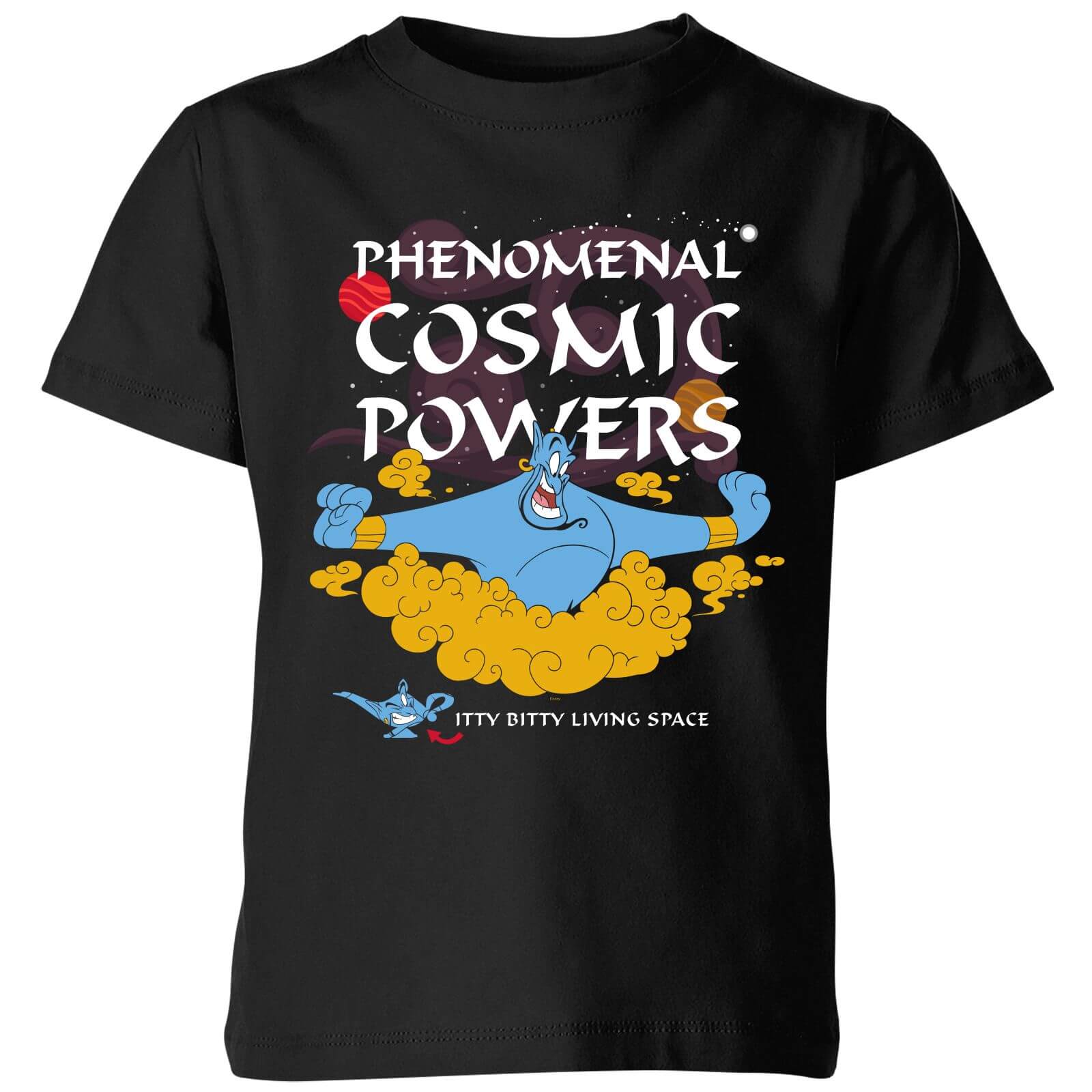 Disney Aladdin Phenomenal Cosmic Power Kids' T-Shirt - Black - 7-8 Years
