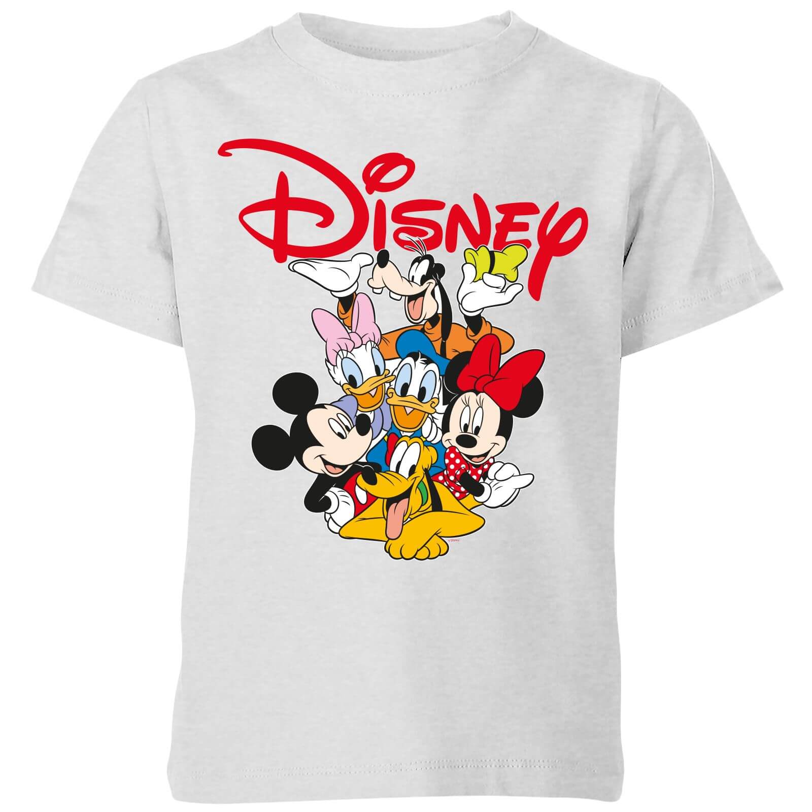 Mickey Mouse Disney Crew Kids' T-Shirt - Grey - 7-8 Years