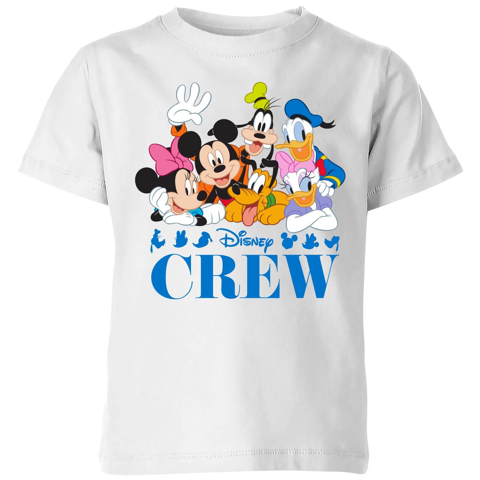 Disney Crew Kids' T-Shirt - White - 9-10 Years