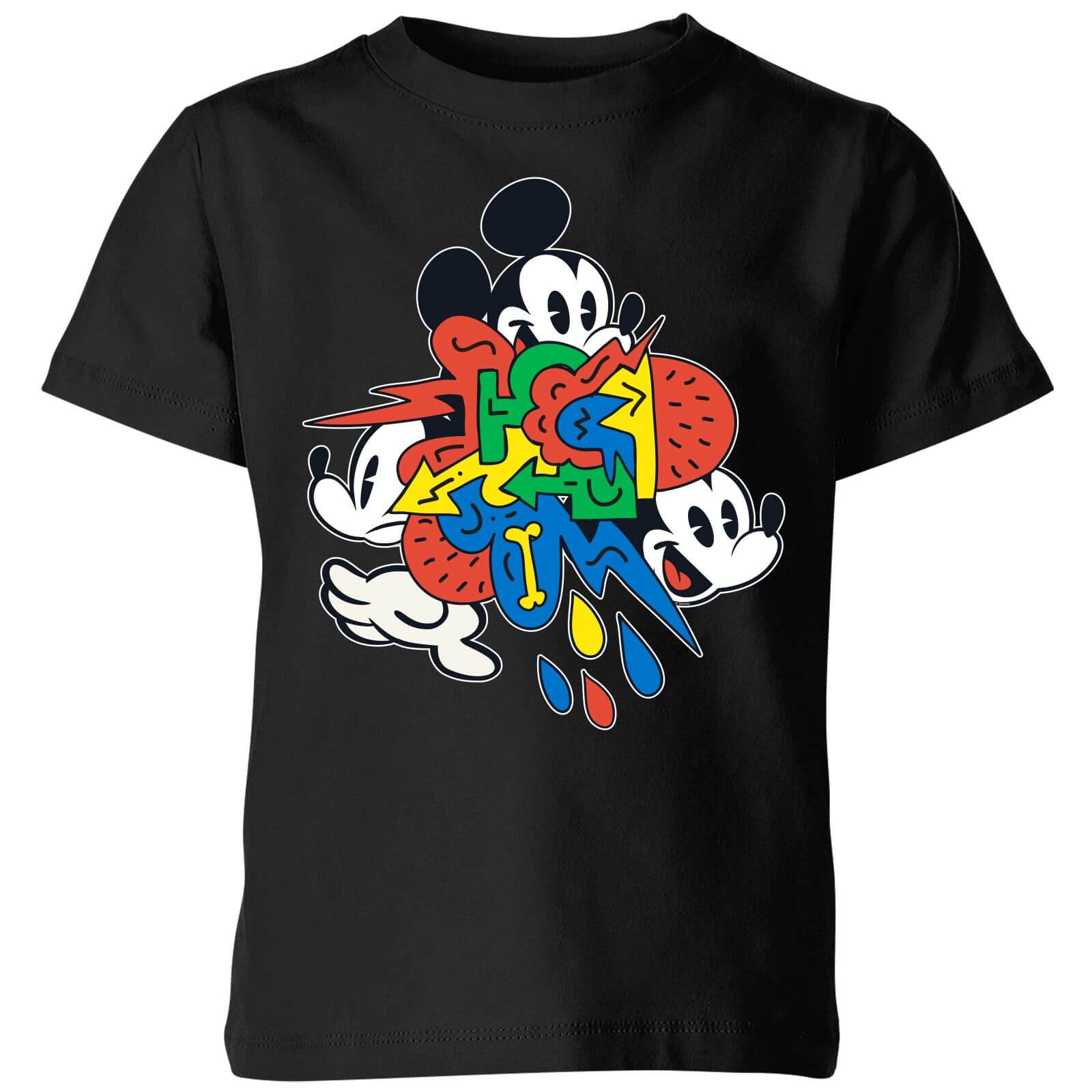 Disney Mickey Mouse Vintage Arrows Kids' T-Shirt - Black - 3-4 Years - Black