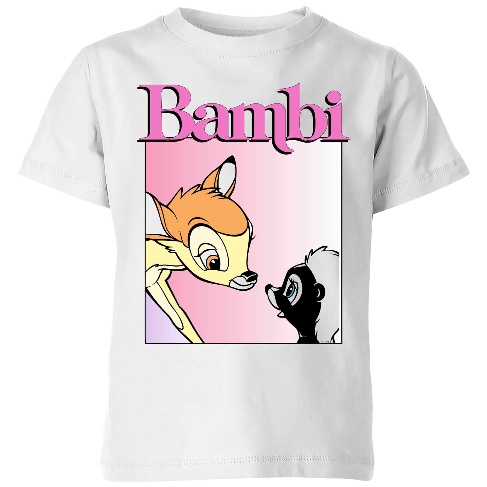 Disney Bambi Nice To Meet You Kids' T-Shirt - White - 3-4 Years