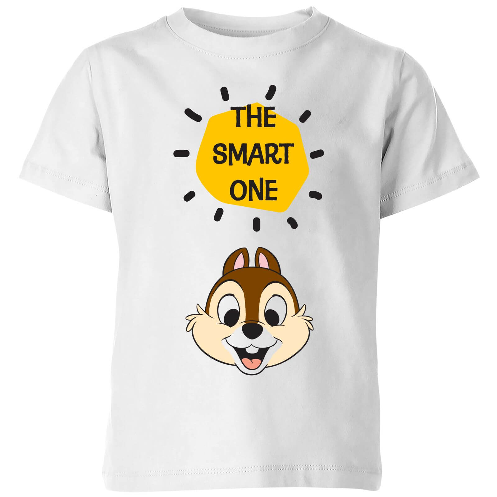 Disney Chip 'N' Dale The Smart One Kids' T-Shirt - White - 5-6 Years