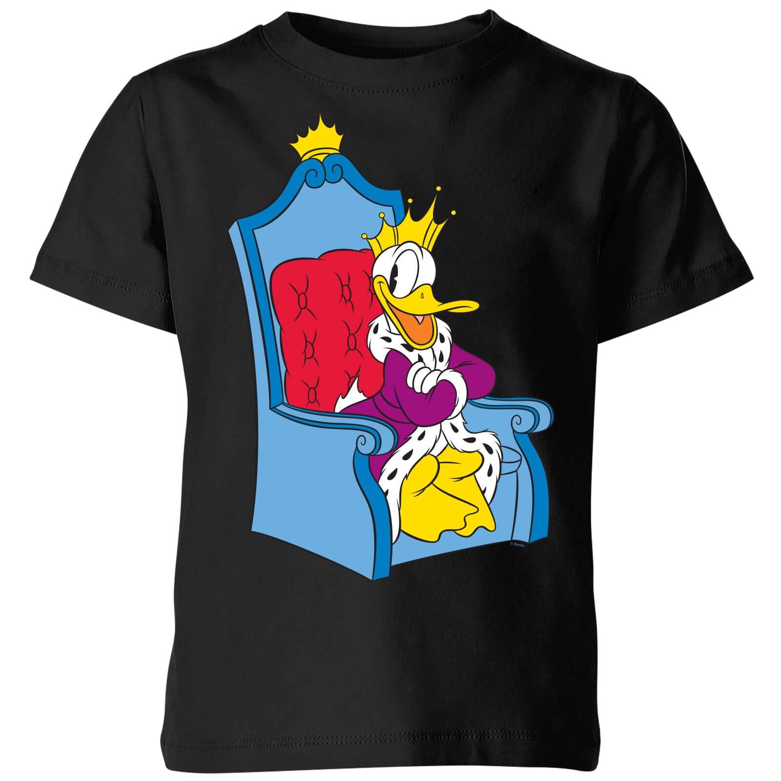 

Disney King Donald Kids' T-Shirt - Black - 7-8 Anni - Nero