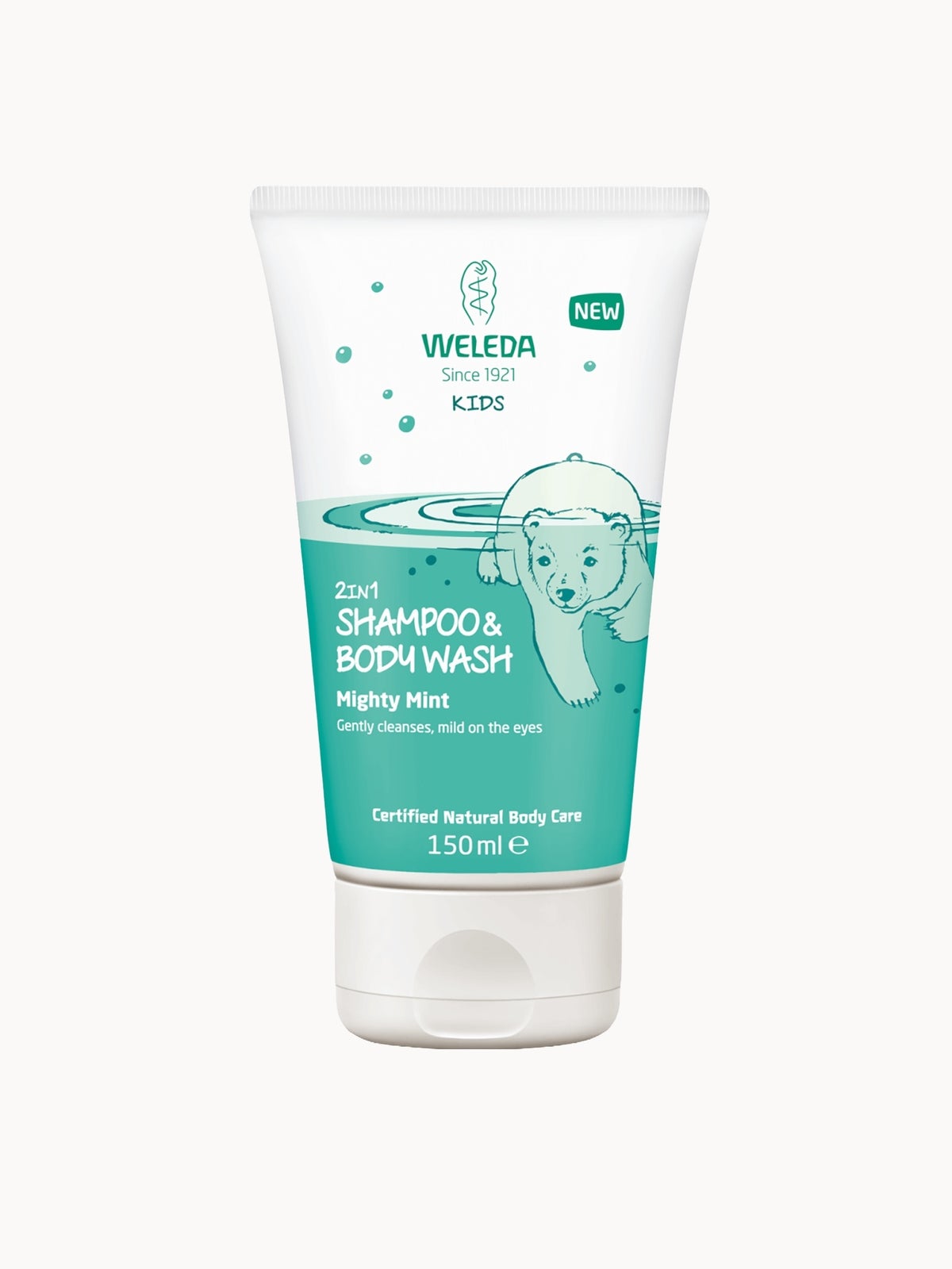 Weleda Kids' 2-in-1 Mighty Mint Shampoo and Body Wash 150ml