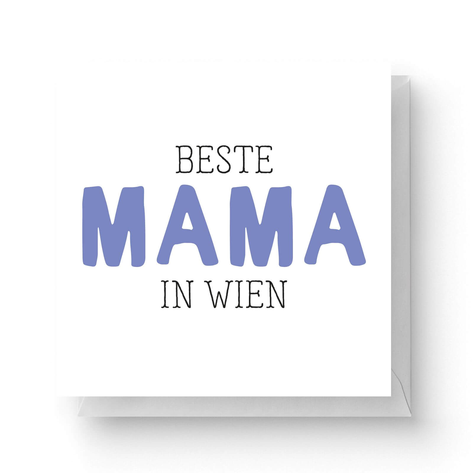 Image of Beste Mama In Wien Square Greetings Card (14.8cm x 14.8cm)