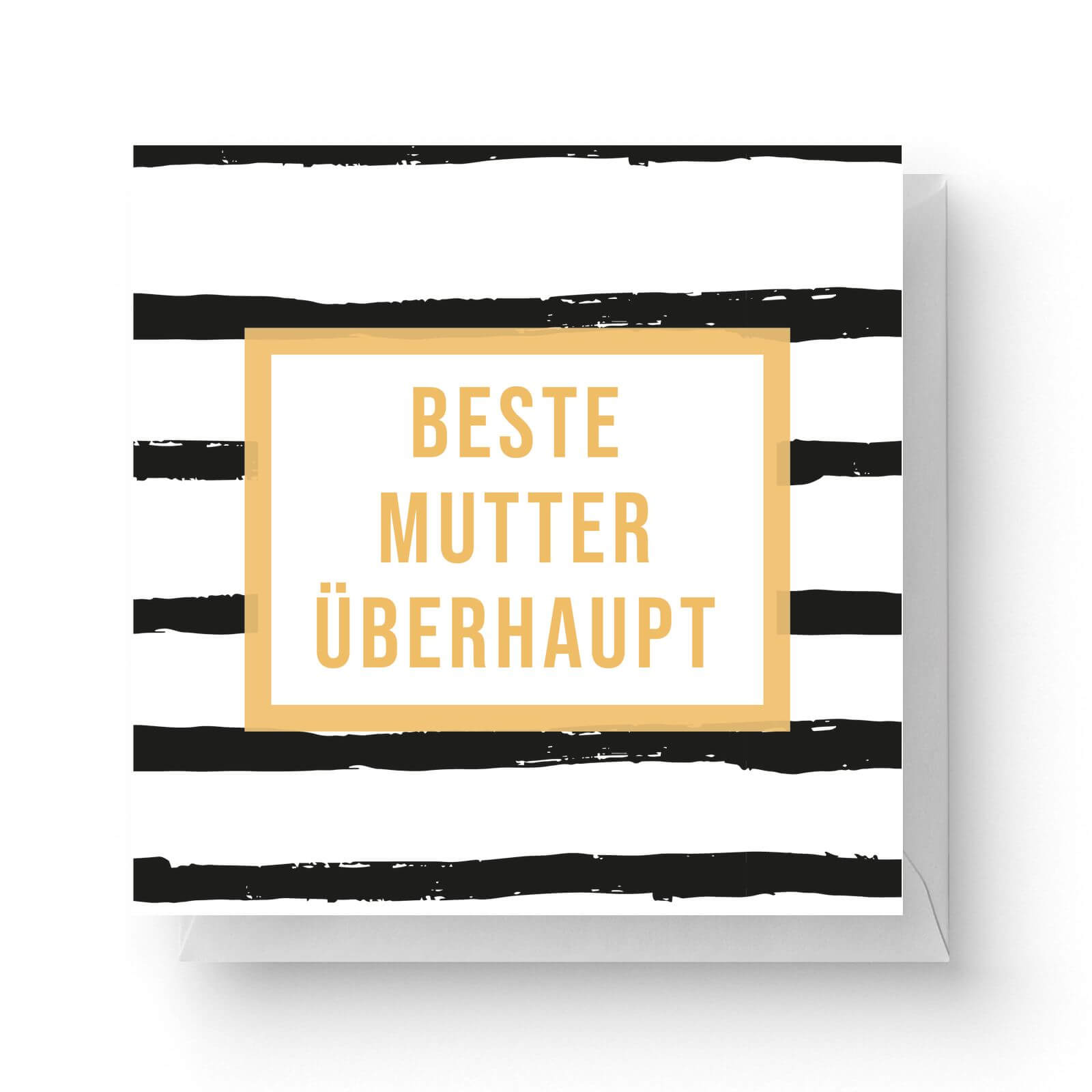 Image of Beste Mutter überhaupt Square Greetings Card (14.8cm x 14.8cm)