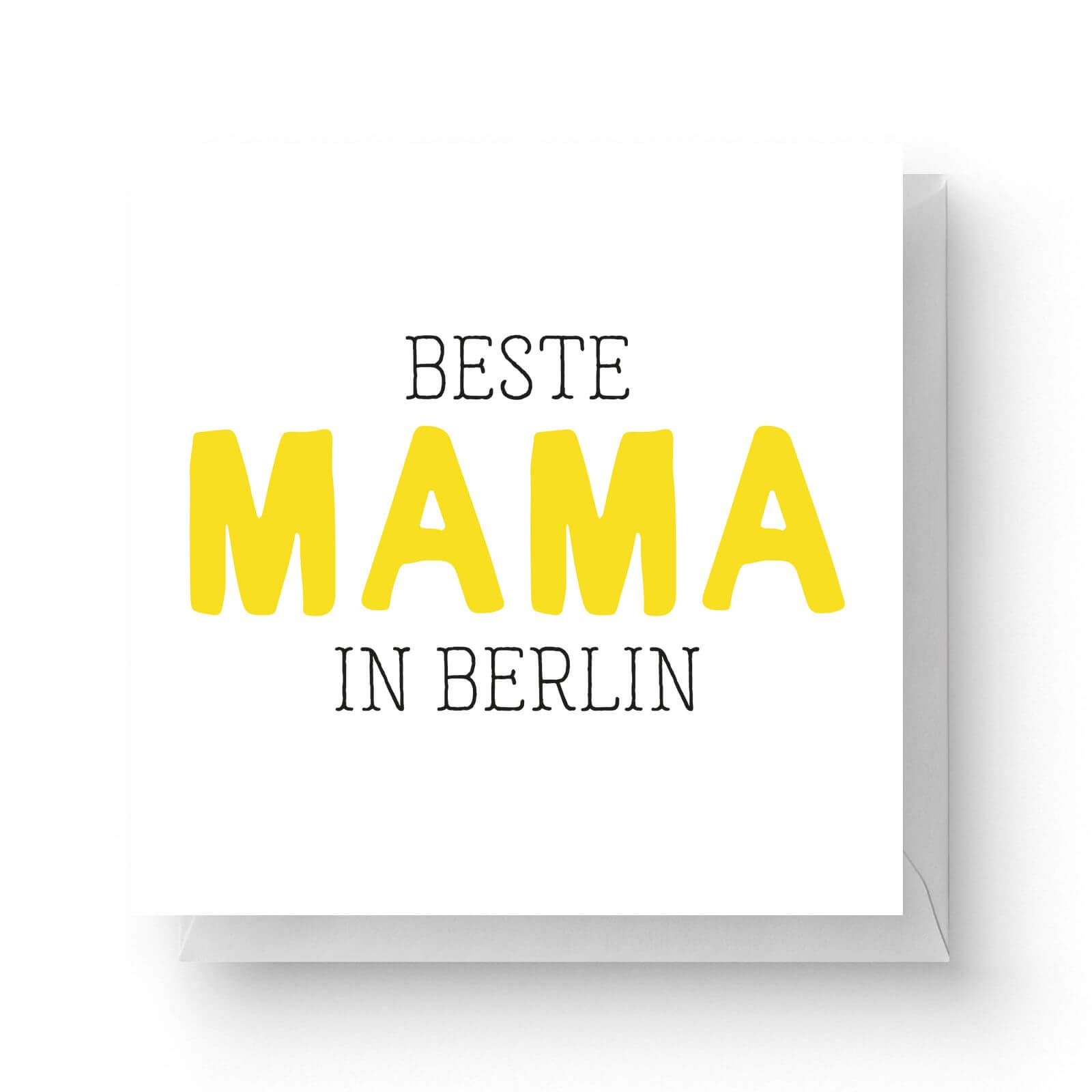 Image of Beste Mama In Berlin Square Greetings Card (14.8cm x 14.8cm)