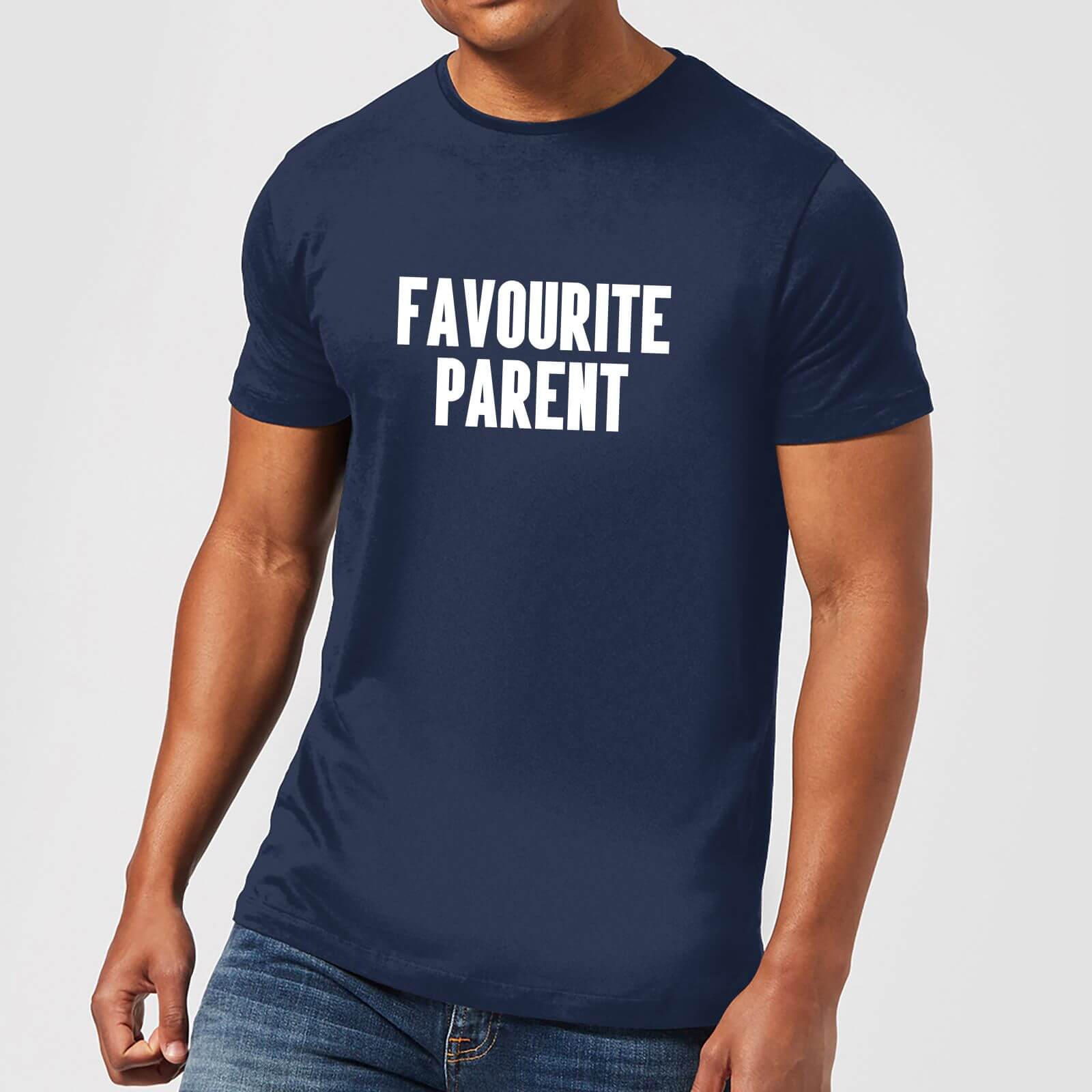 Favourite Parent Men's T-Shirt - Navy - S - Navy