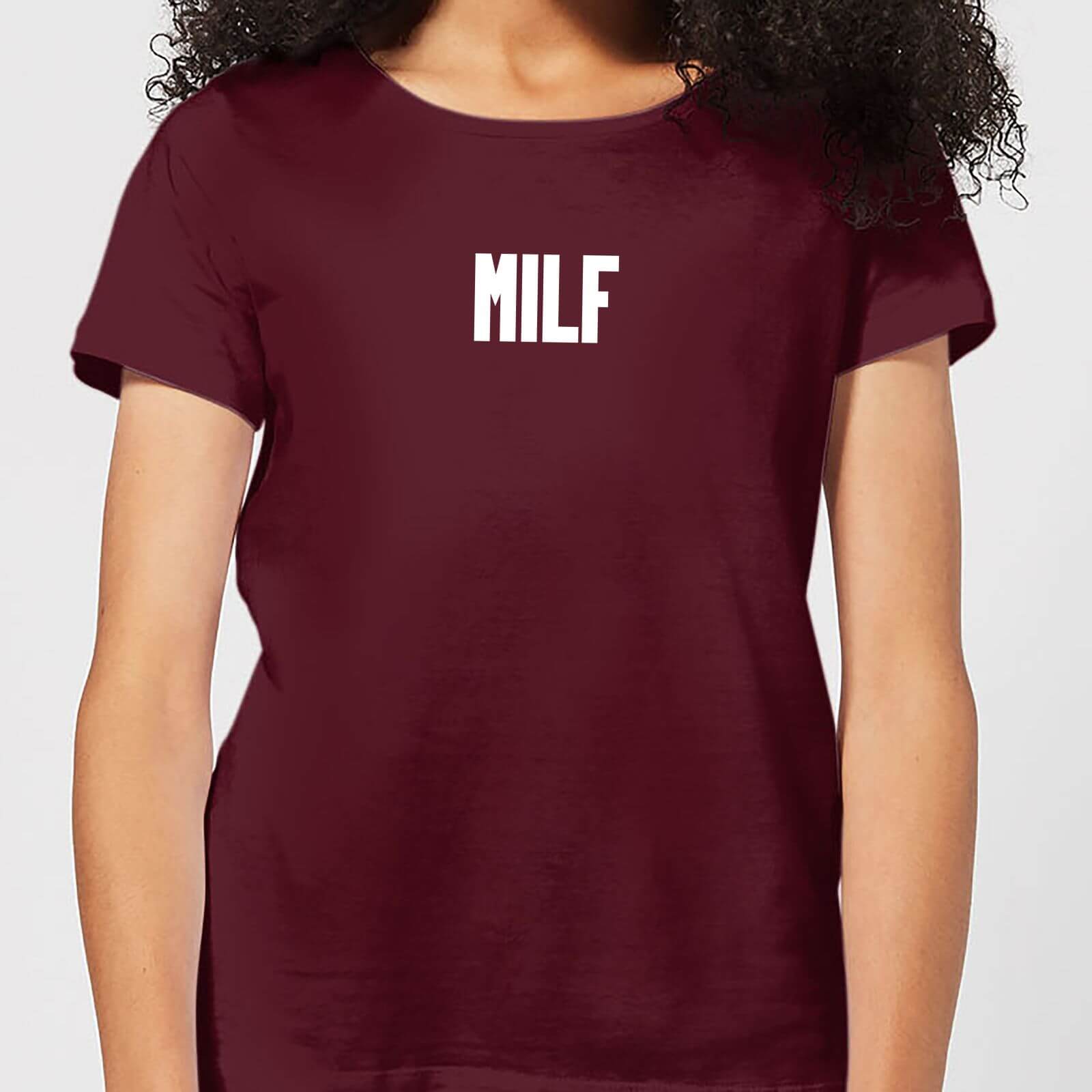MILF Women's T-Shirt - Burgundy - M - Burgundy