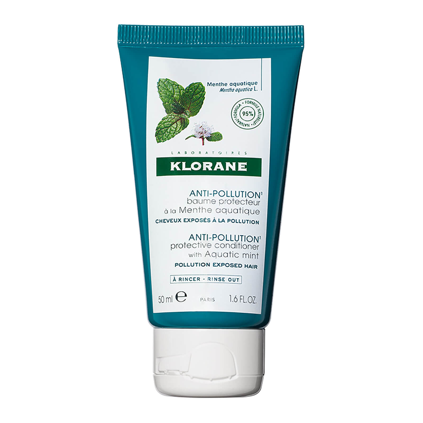 KLORANE Protective Conditioner with Aquatic Mint Travel Size 1.6 fl oz.