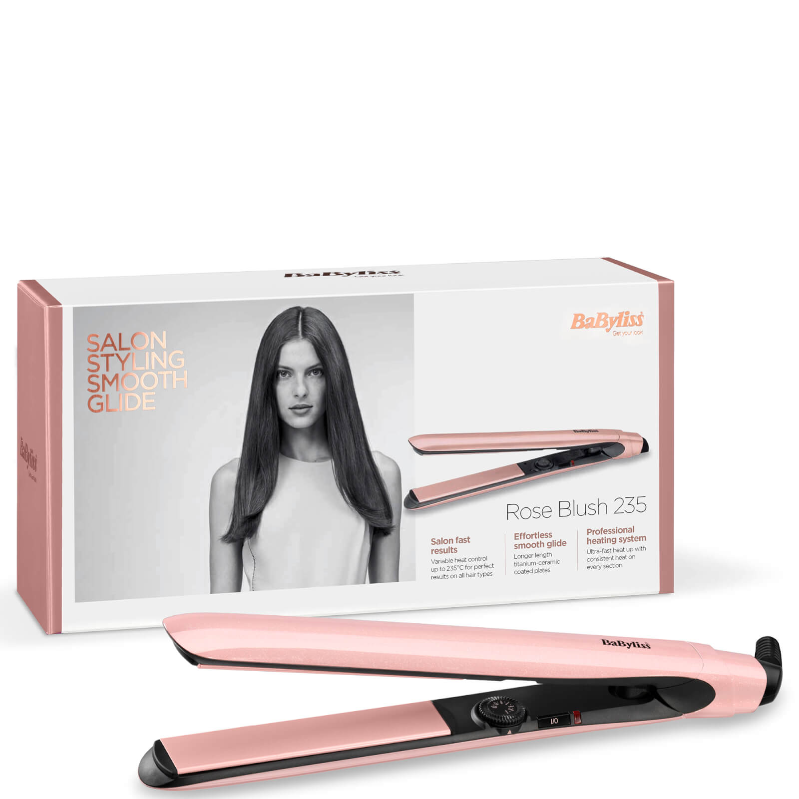 BaByliss Straighteners - Rose Blush BaByliss Straighteners - Rose Blush