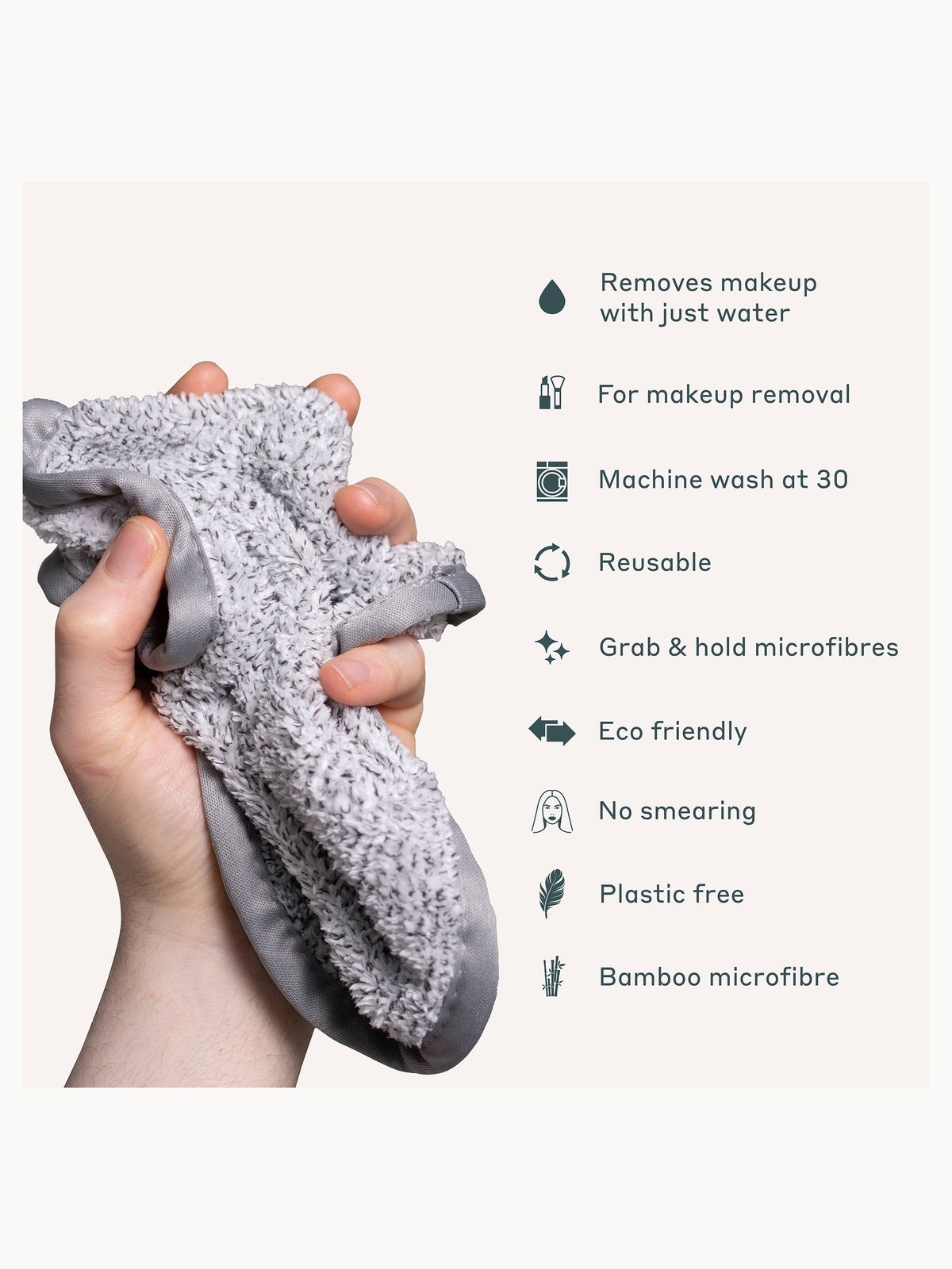 MAGNITONE WipeOut 100% Microfibre Bamboo Cleansing Cloths 2 Pack 2