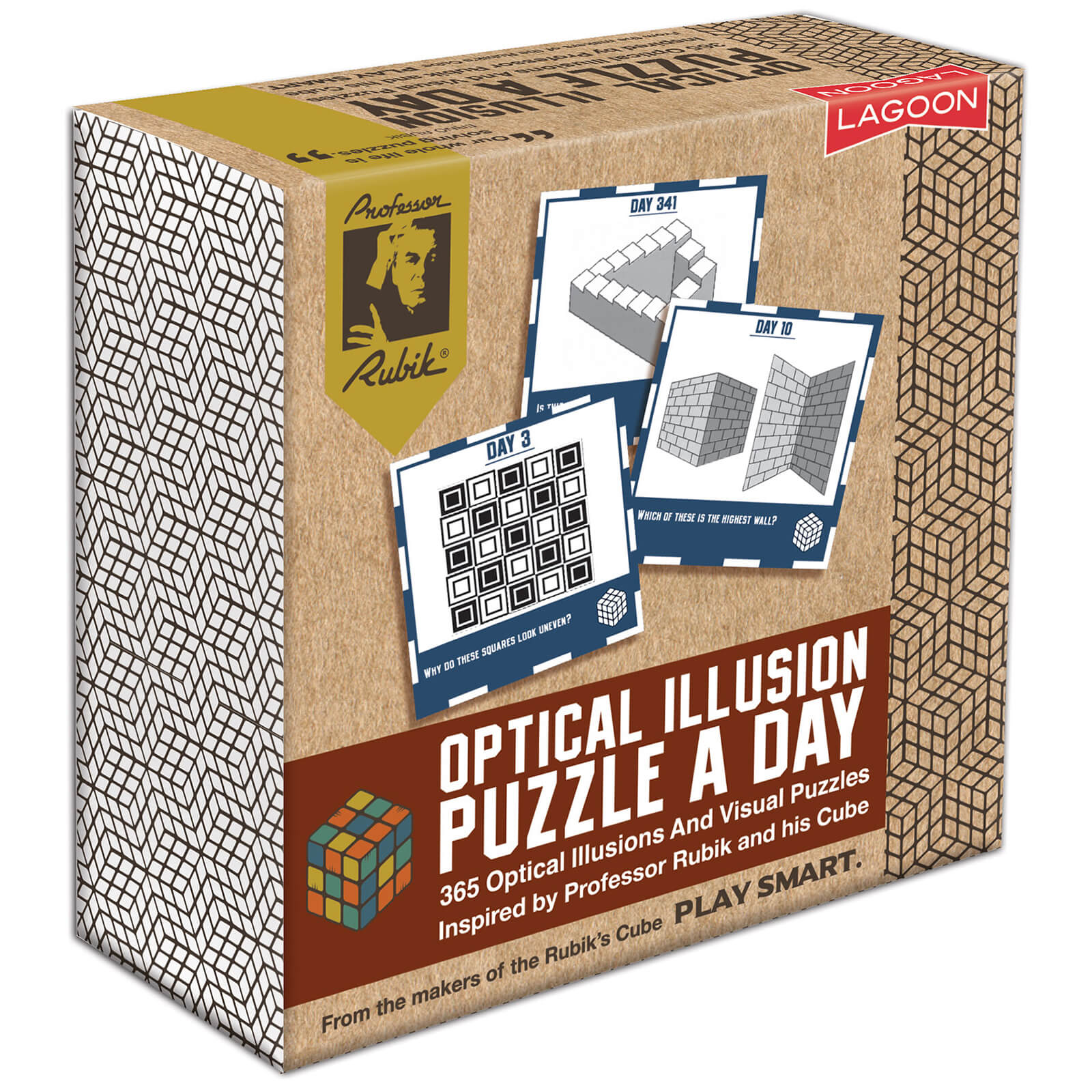 Rubik Optical Illusion A Day Deskblock