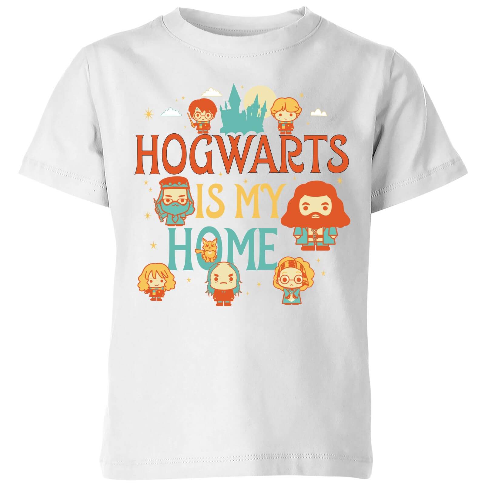 Harry Potter Kids Hogwarts Is My Home Kids' T-Shirt - White - 3-4 Years