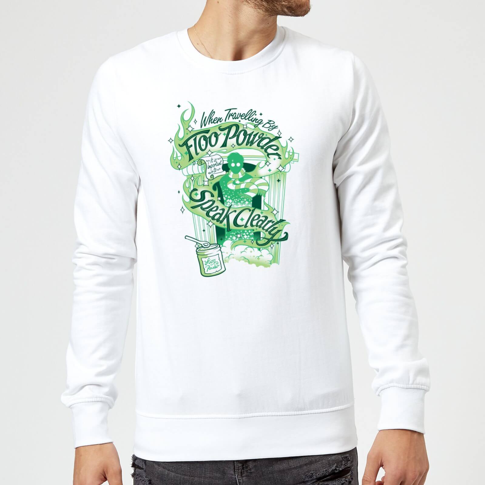 Felpa Harry Potter Floo Powder - Bianco - L - Bianco