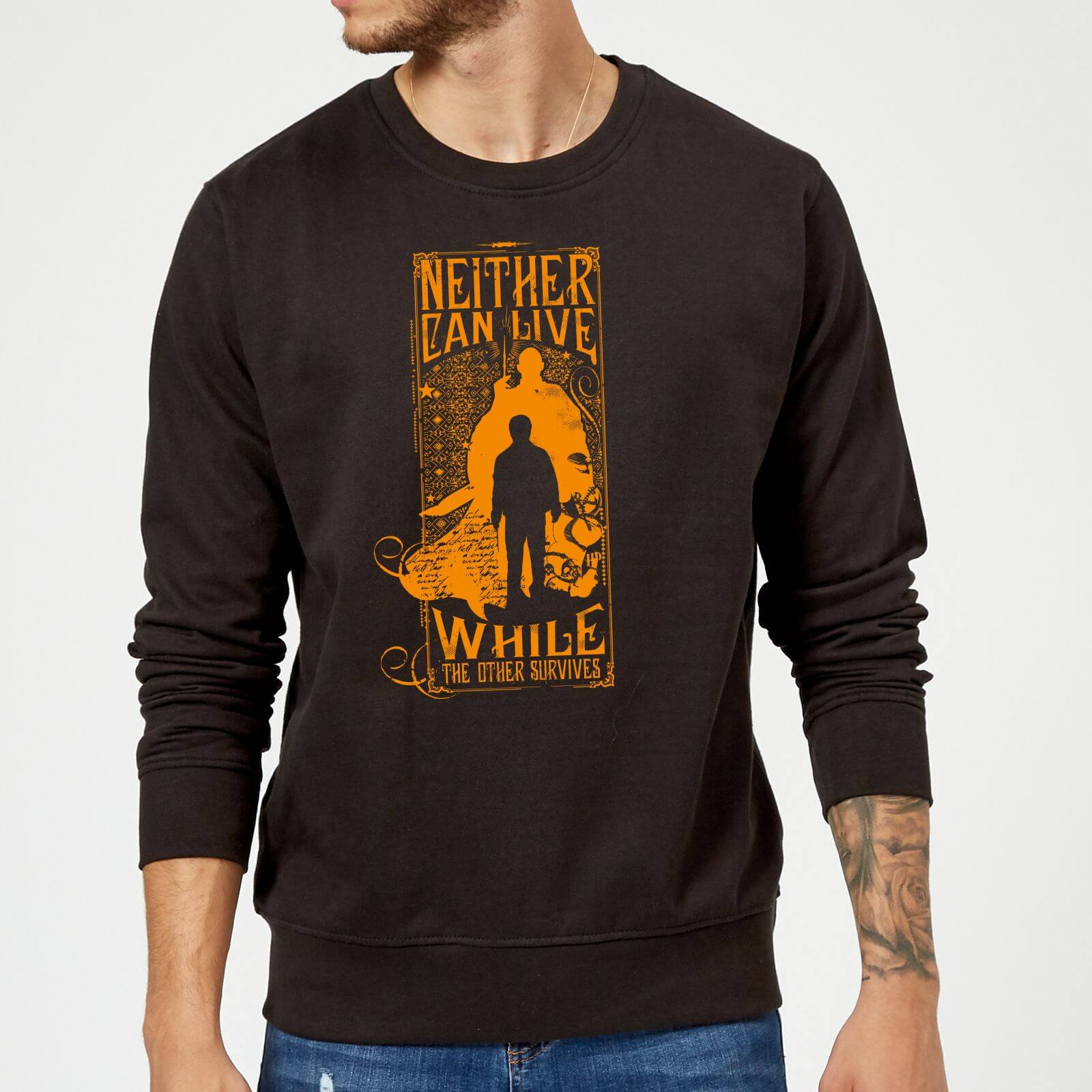 Felpa Harry Potter Neither Can Live - Nero - XXL