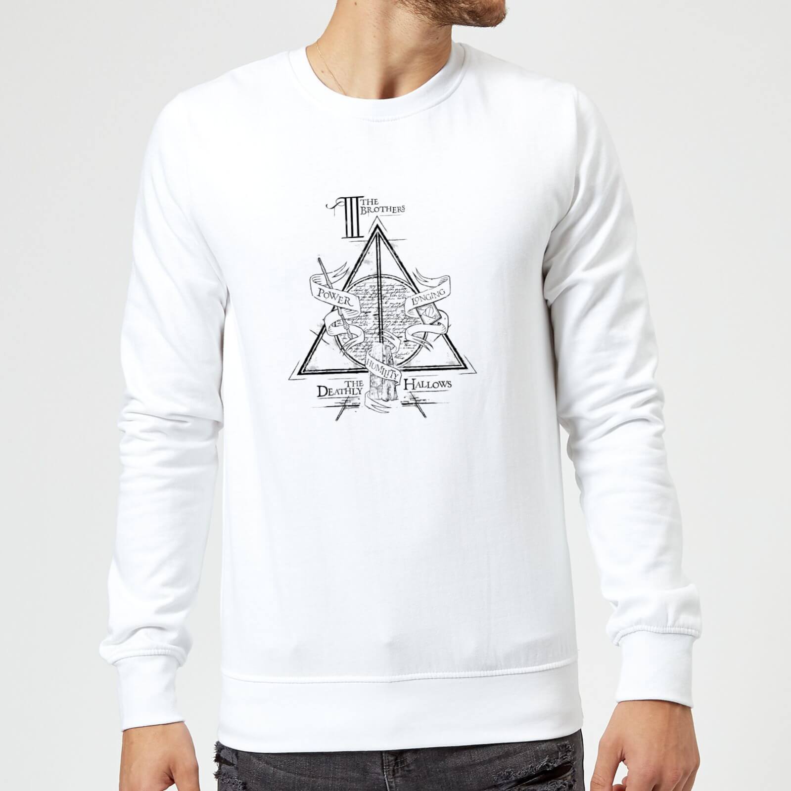 Harry Potter Three Dragons White Sweatshirt - White - M - White
