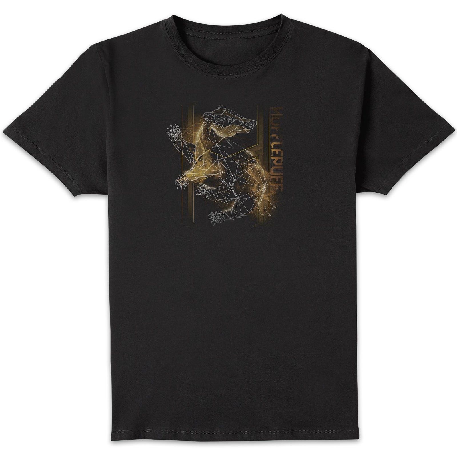 Harry Potter Hufflepuff Geometric Homme T-shirt - Noir