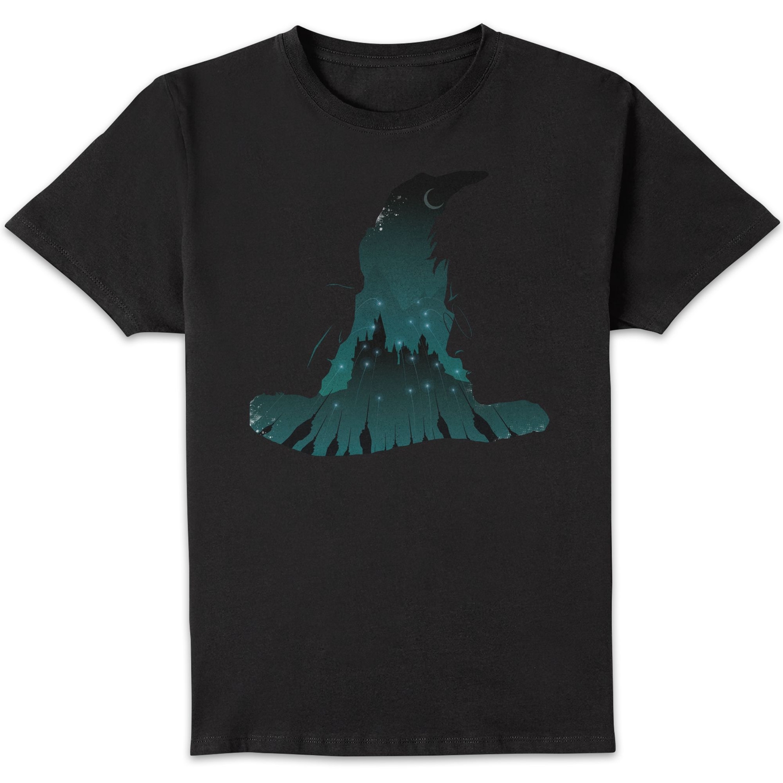 Harry Potter Sorting Hat Silhouette Men's T-Shirt - Black - M